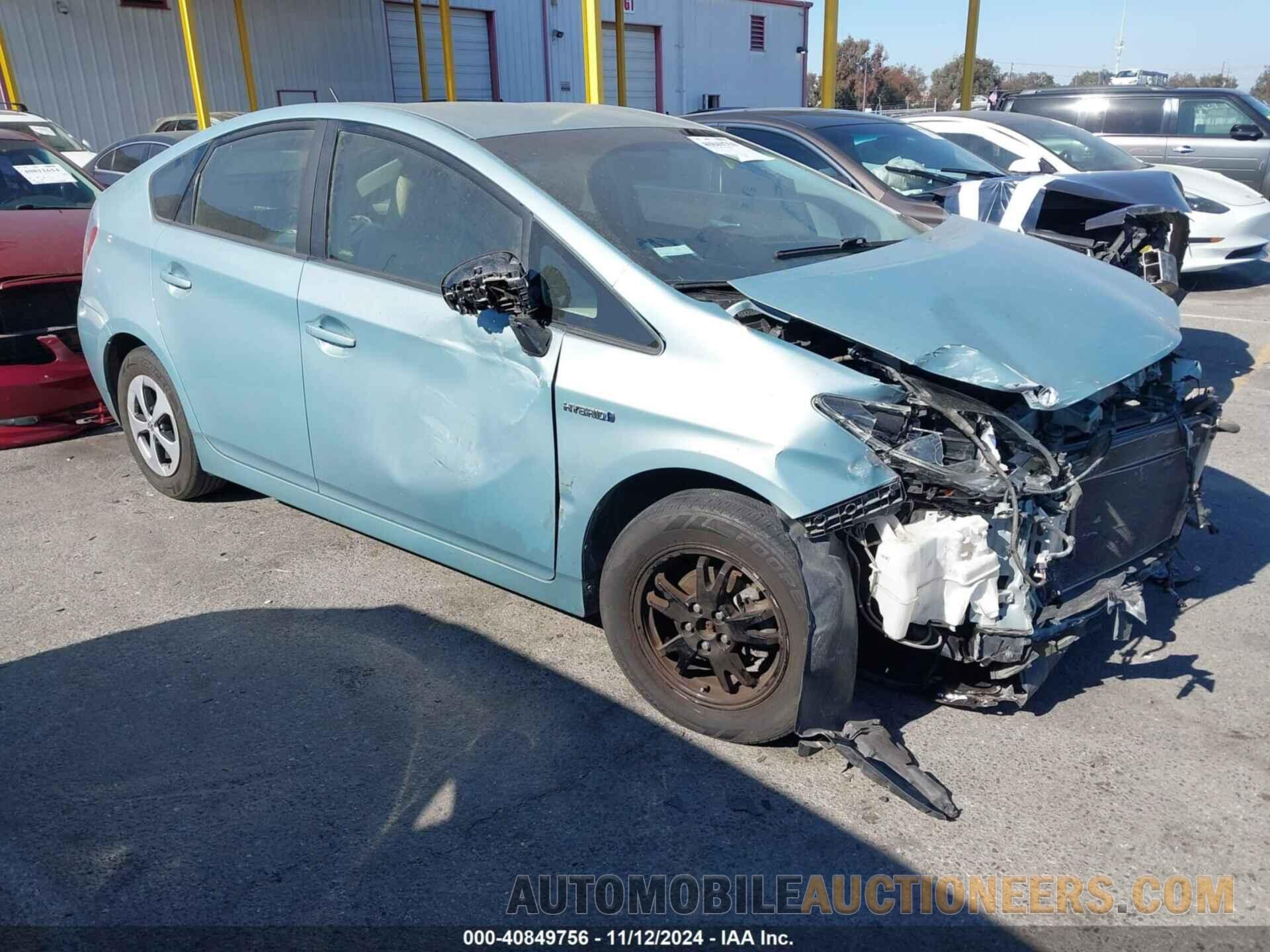 JTDKN3DUXD1662547 TOYOTA PRIUS 2013