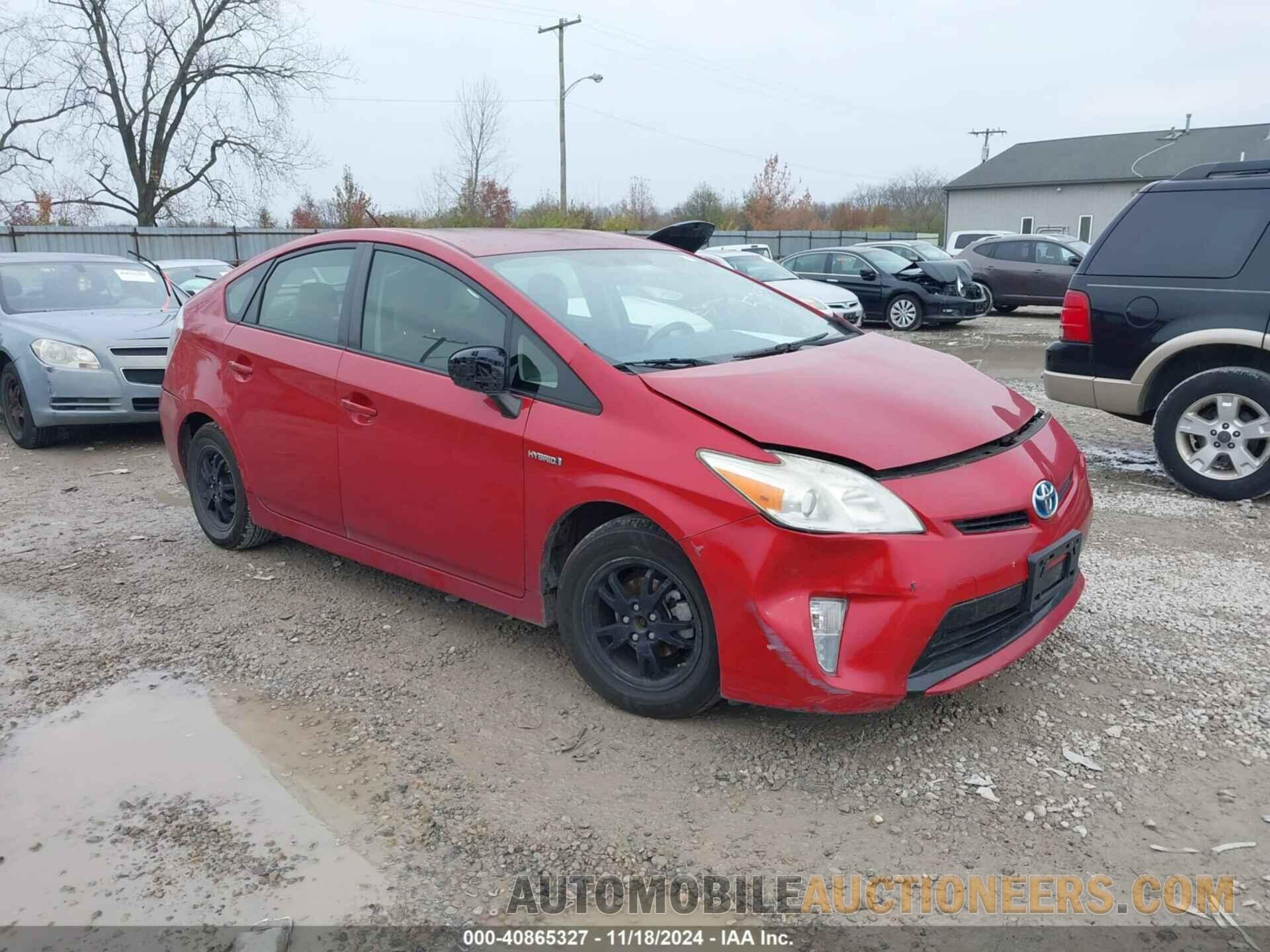 JTDKN3DUXD5578396 TOYOTA PRIUS 2013