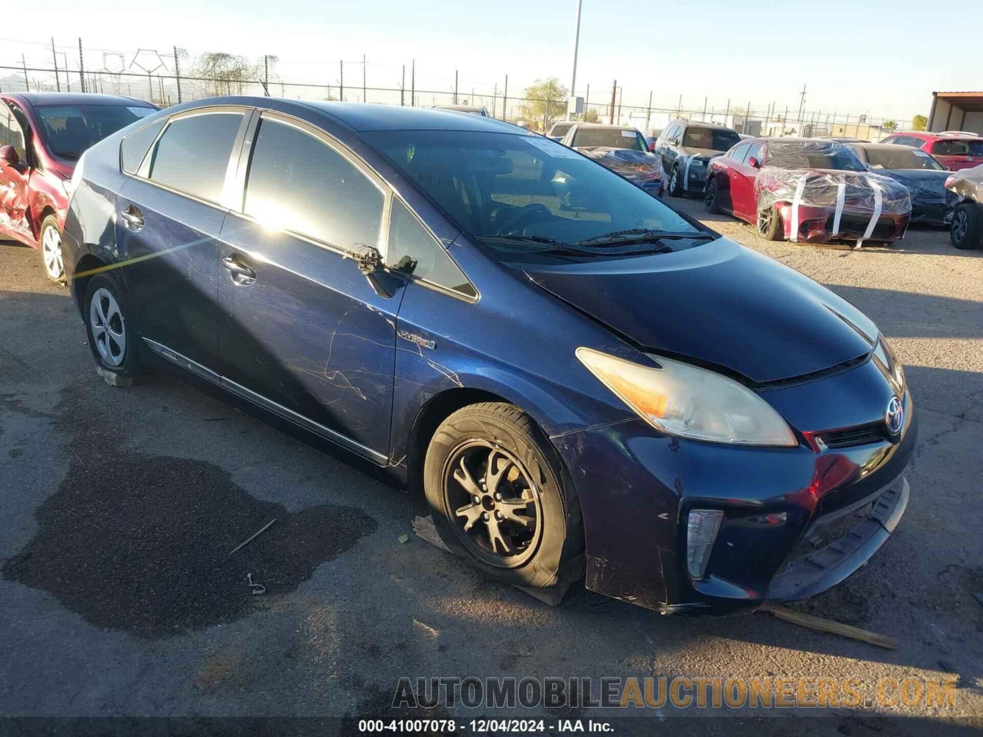 JTDKN3DUXE1760754 TOYOTA PRIUS 2014