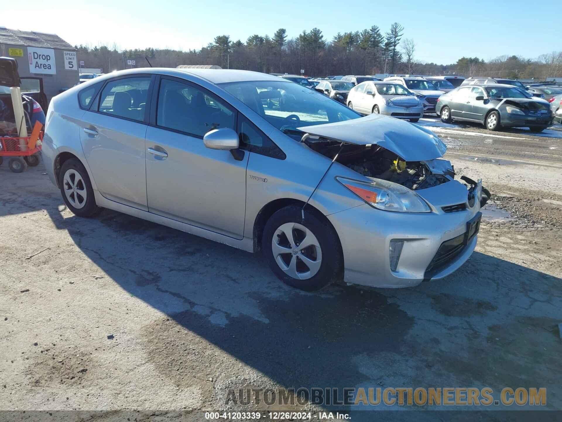 JTDKN3DUXE1821326 TOYOTA PRIUS 2014