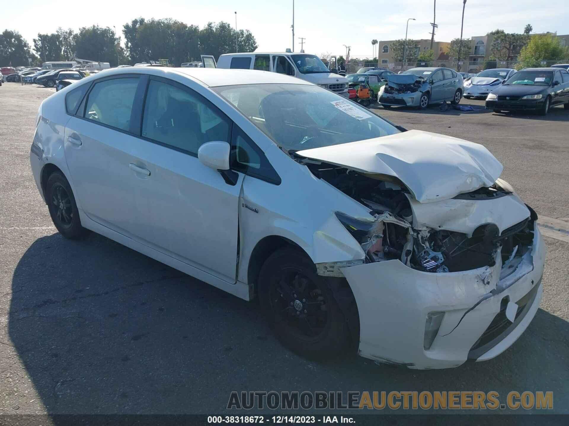 JTDKN3DUXF0473406 TOYOTA PRIUS 2015