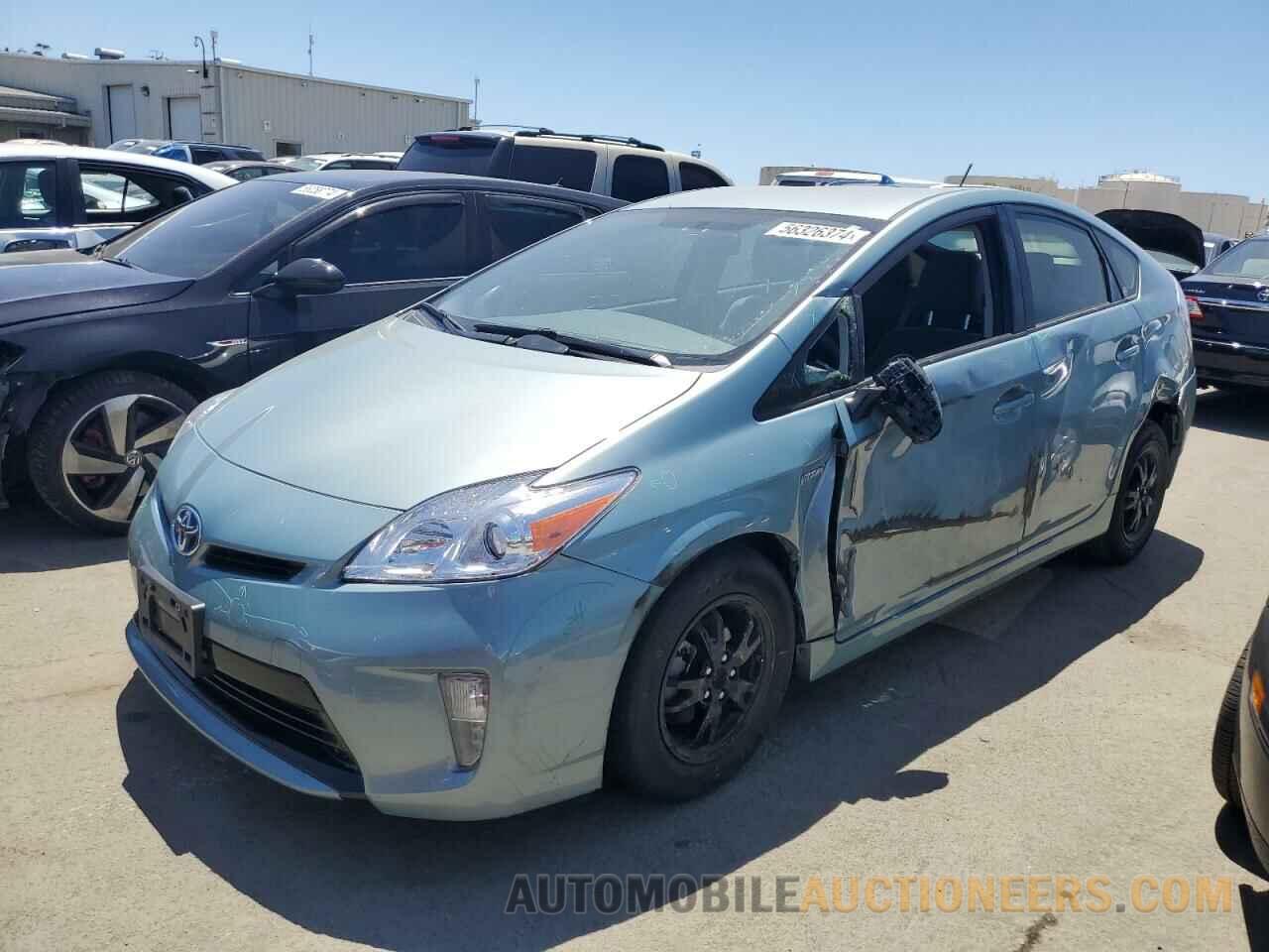 JTDKN3DUXF1969011 TOYOTA PRIUS 2015