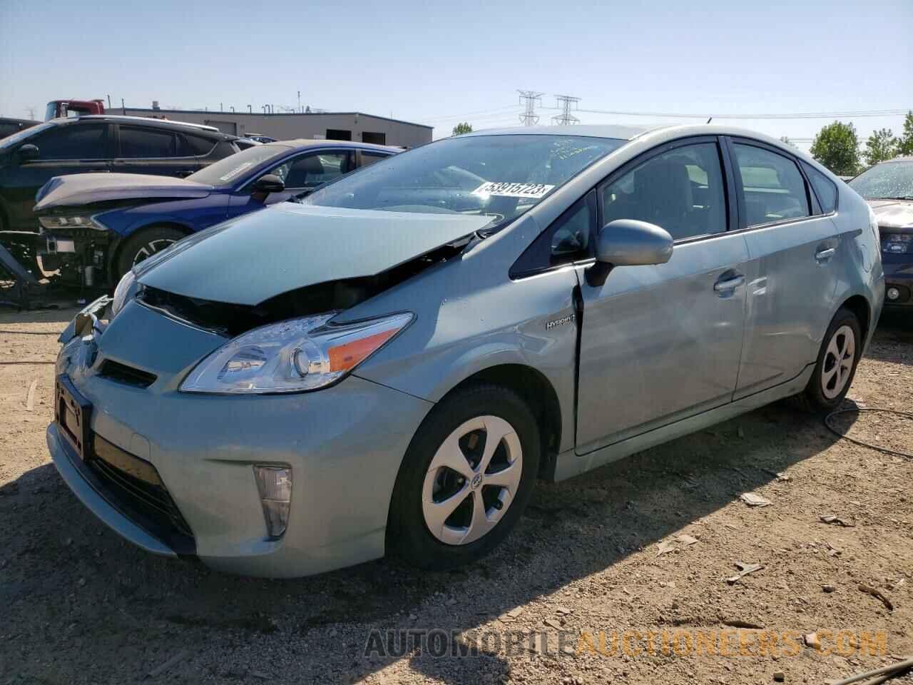 JTDKN3DUXF1999593 TOYOTA PRIUS 2015