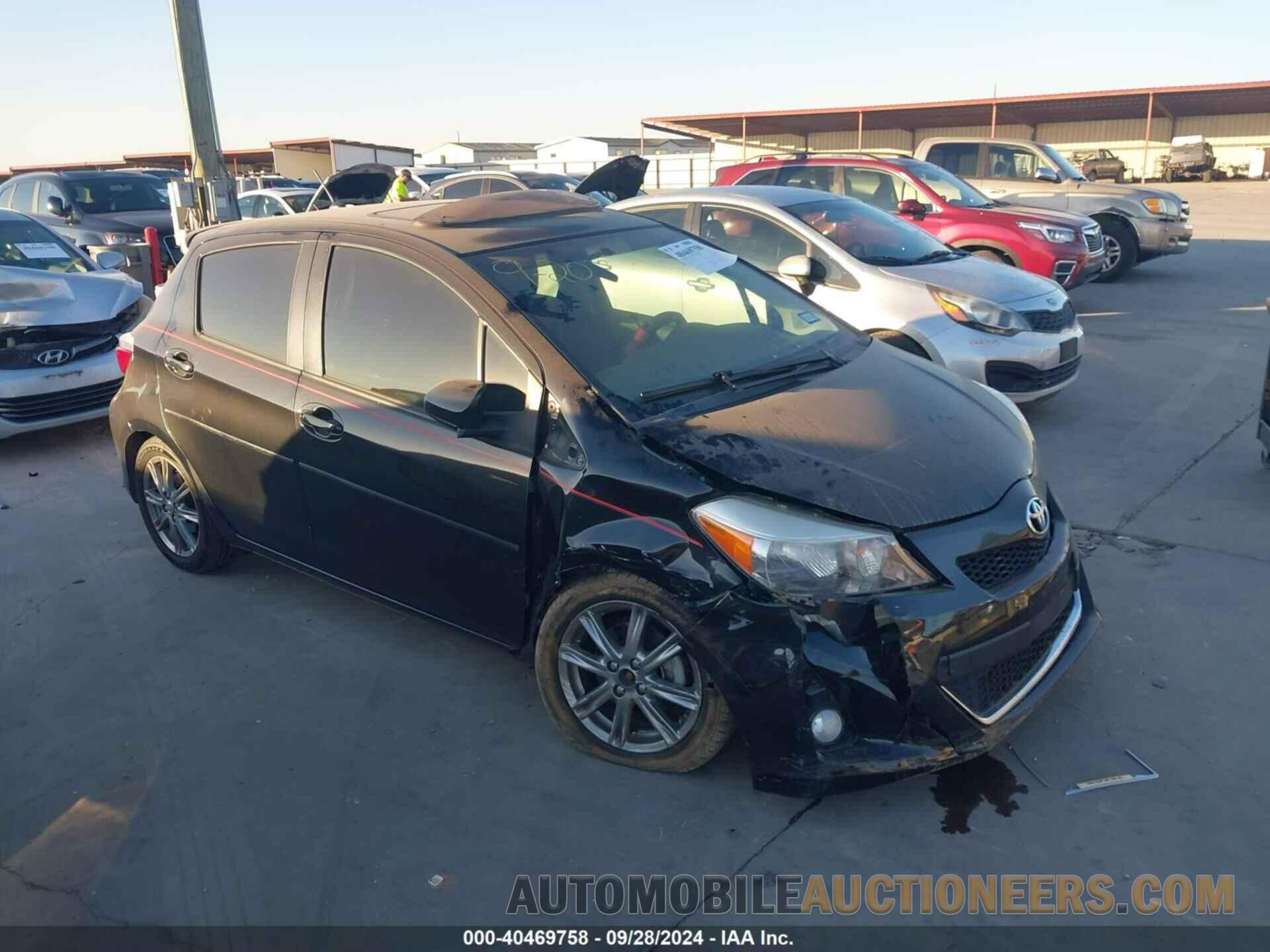 JTDKTUD33CD514580 TOYOTA YARIS 2012