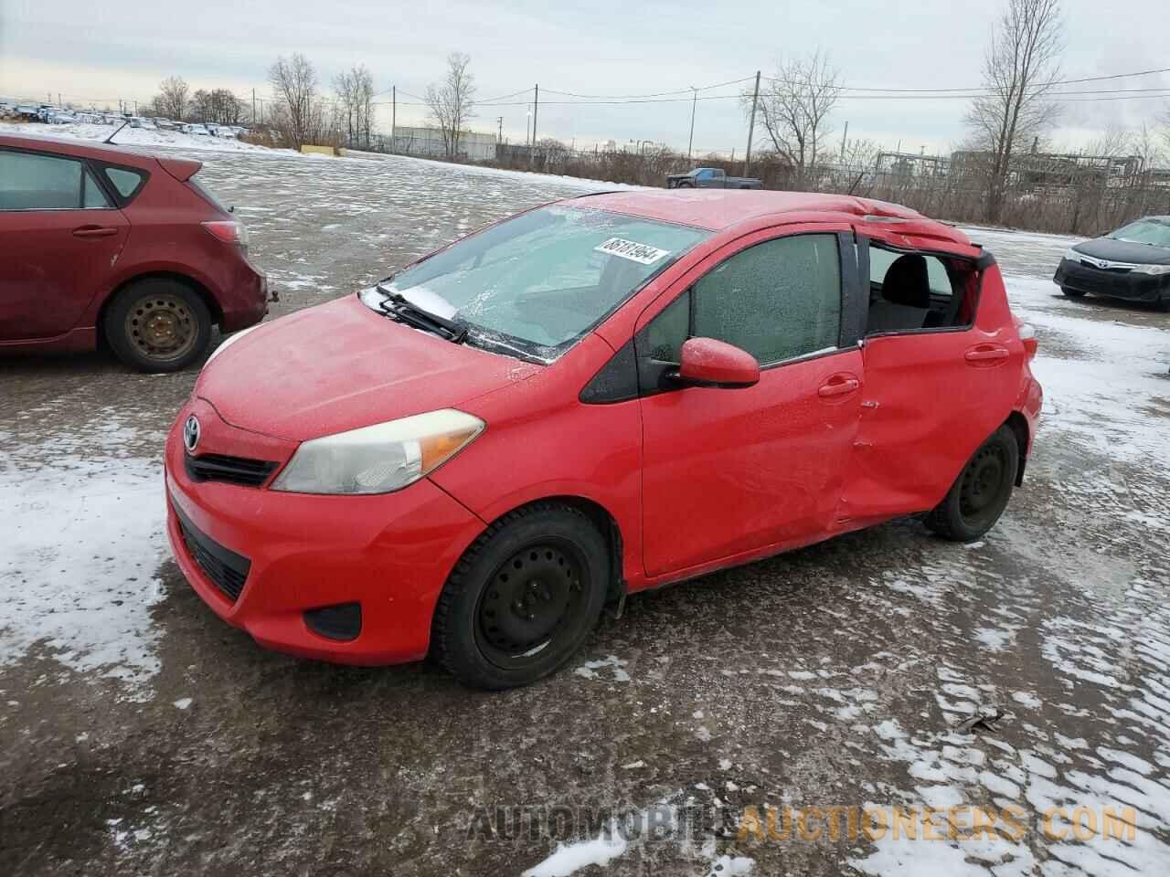 JTDKTUD33CD538197 TOYOTA YARIS 2012