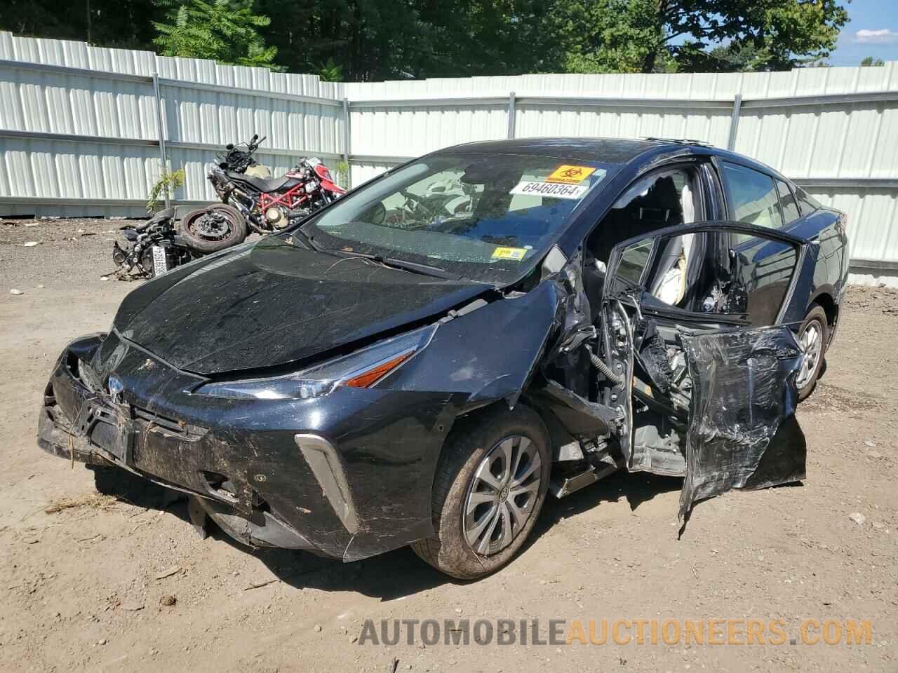 JTDL9MFU0M3024078 TOYOTA PRIUS 2021