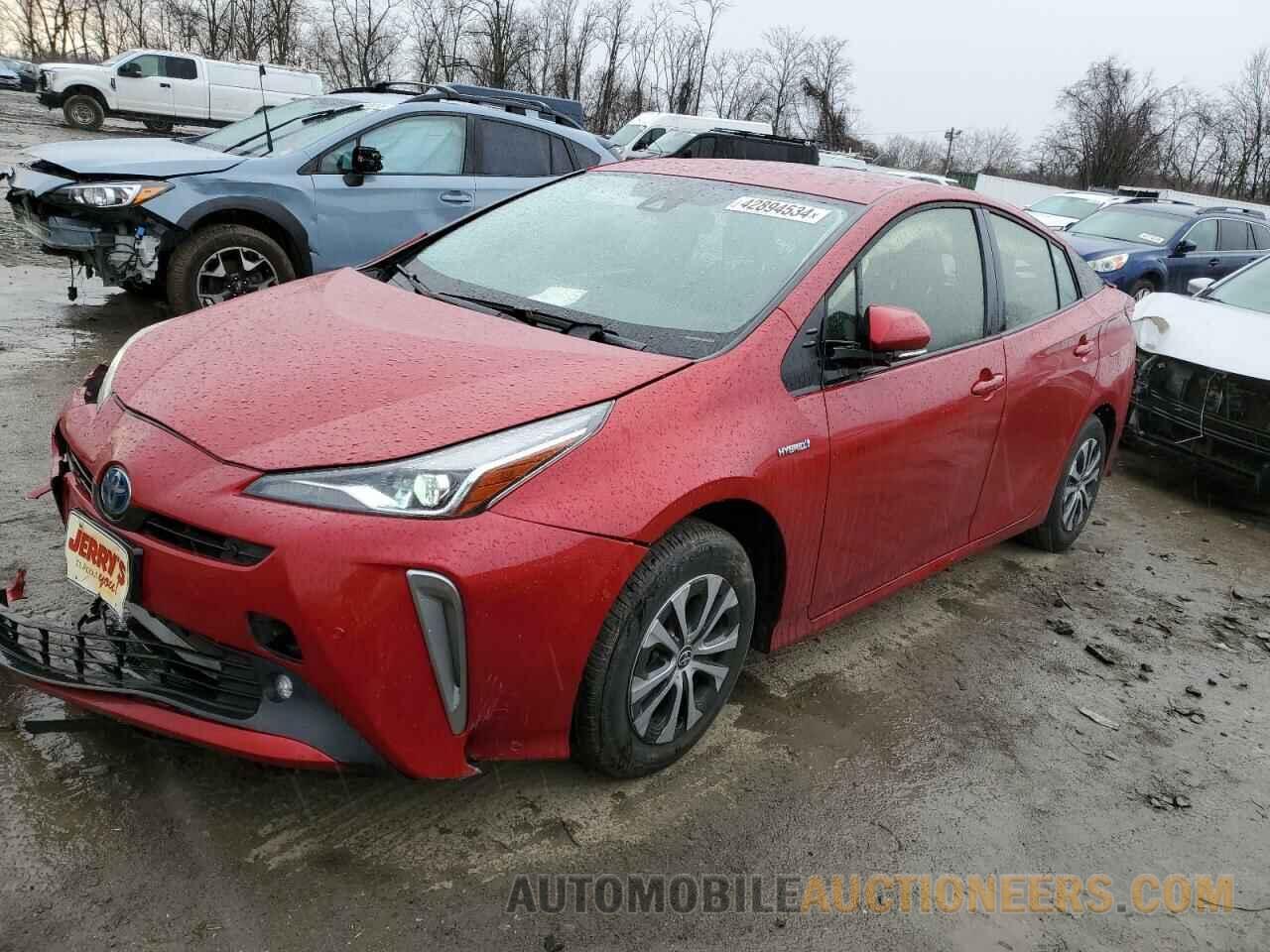 JTDL9MFU1M3028981 TOYOTA PRIUS 2021