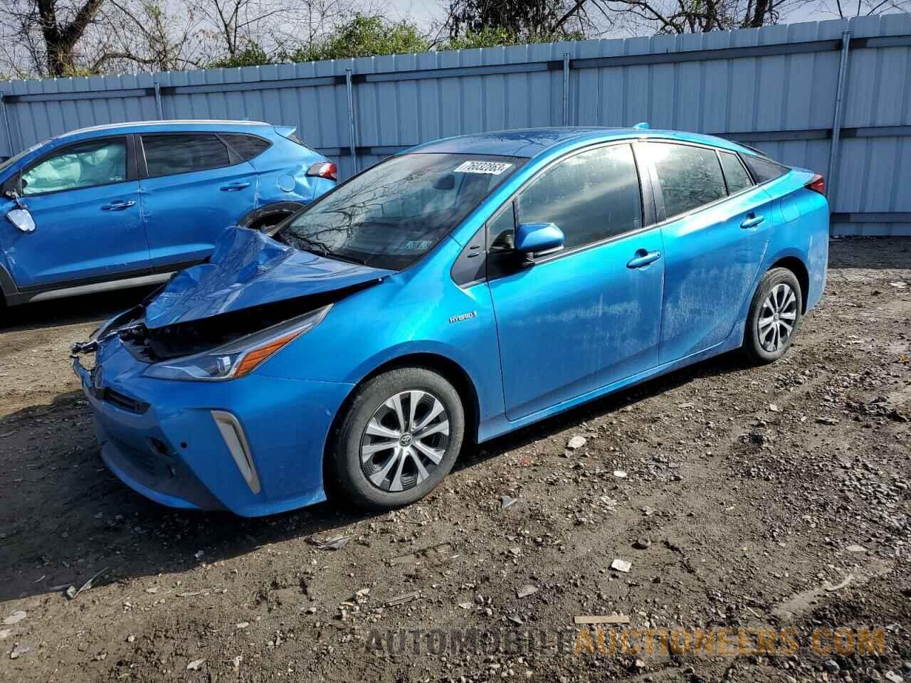 JTDL9MFU8M3029593 TOYOTA PRIUS 2021