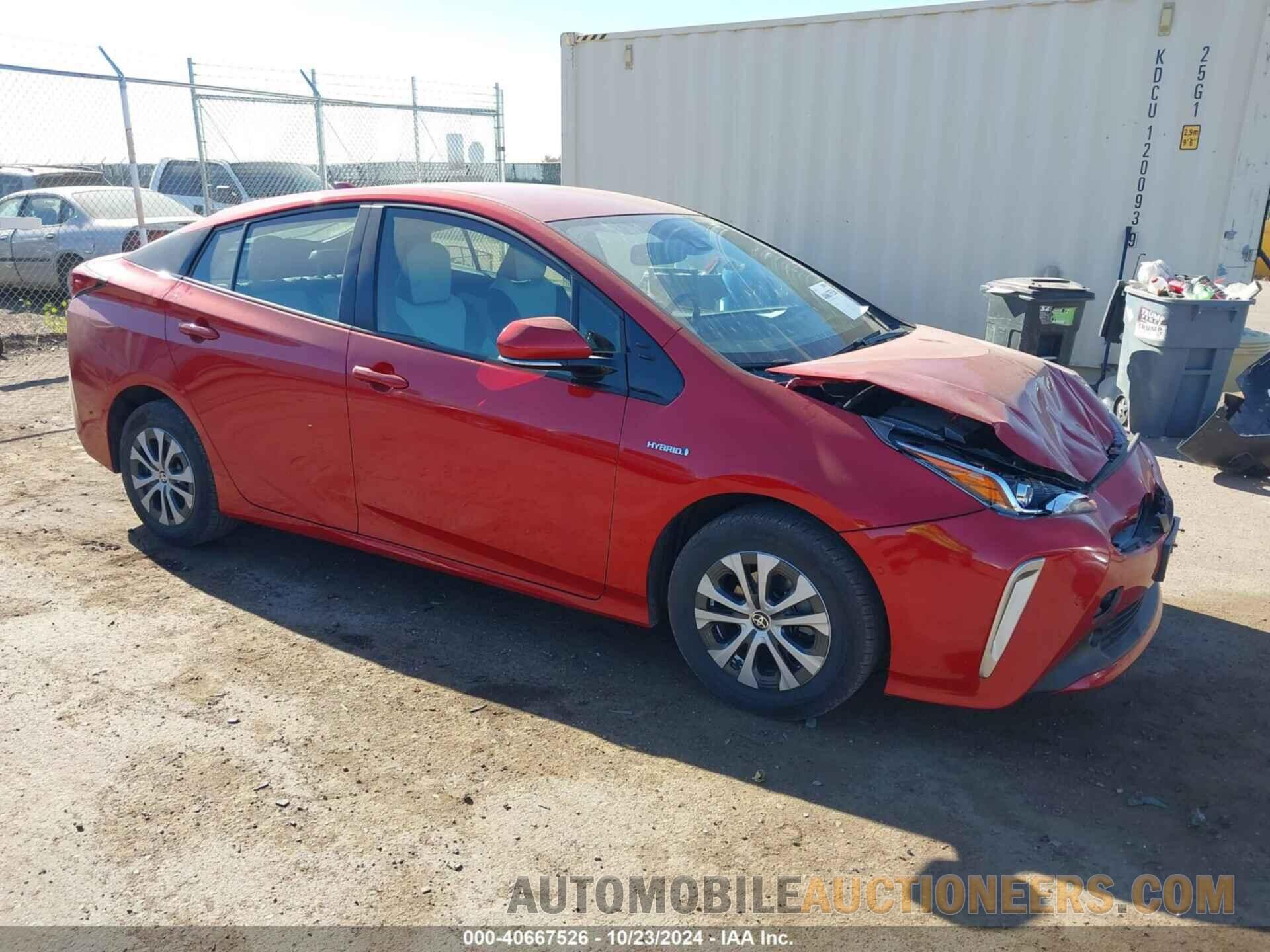 JTDL9RFU2K3010922 TOYOTA PRIUS 2019