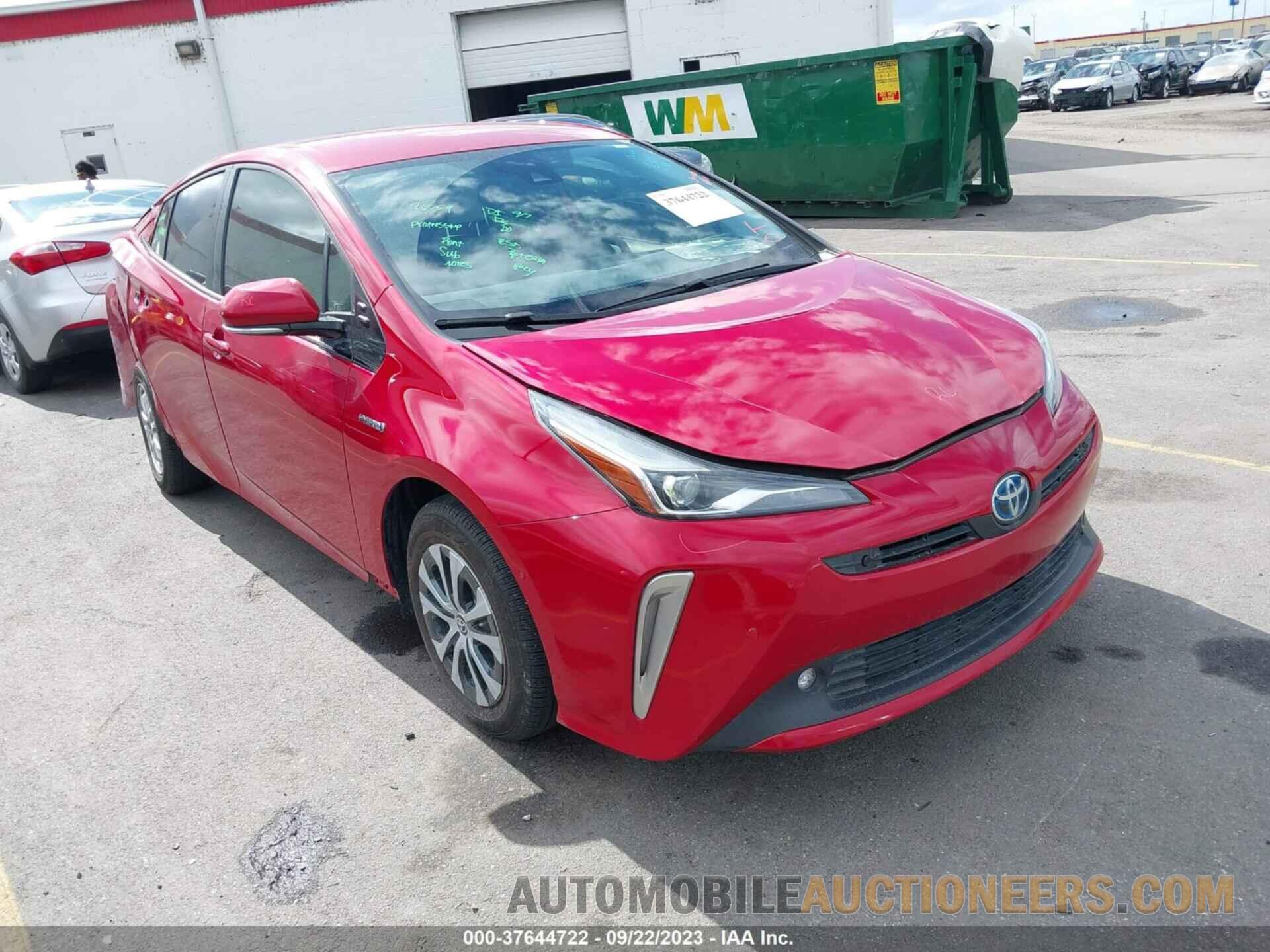 JTDL9RFU4K3006600 TOYOTA PRIUS 2019