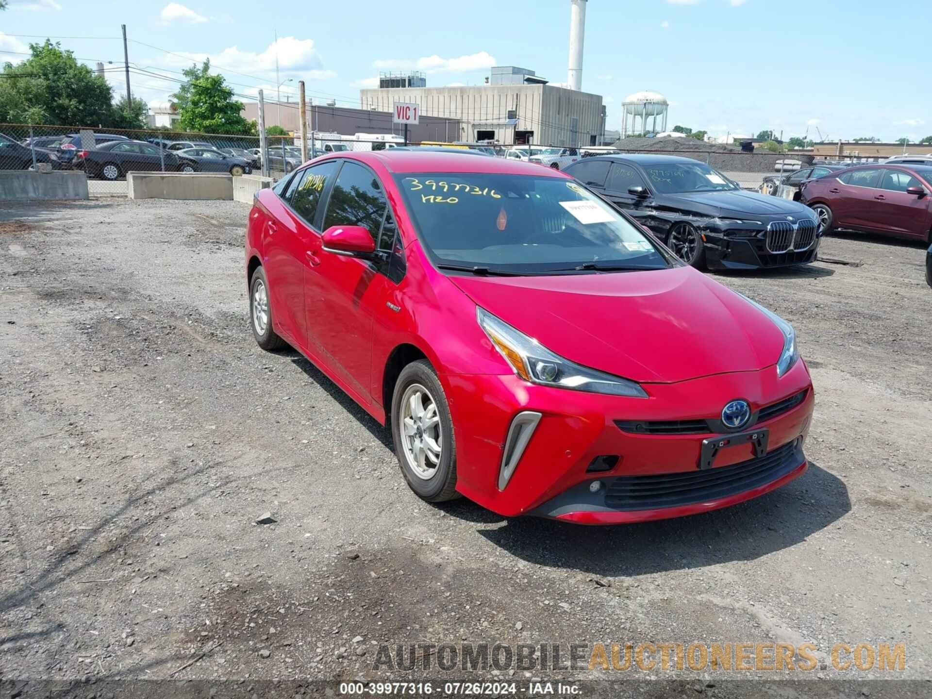 JTDL9RFU6L3020922 TOYOTA PRIUS 2020