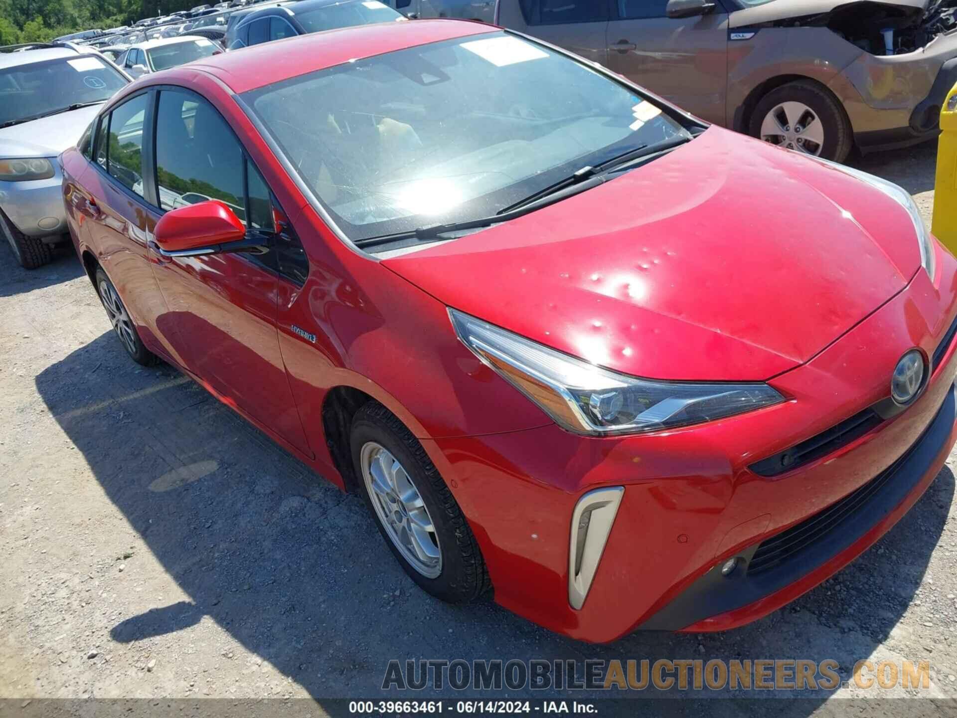 JTDL9RFU7K3000483 TOYOTA PRIUS 2019