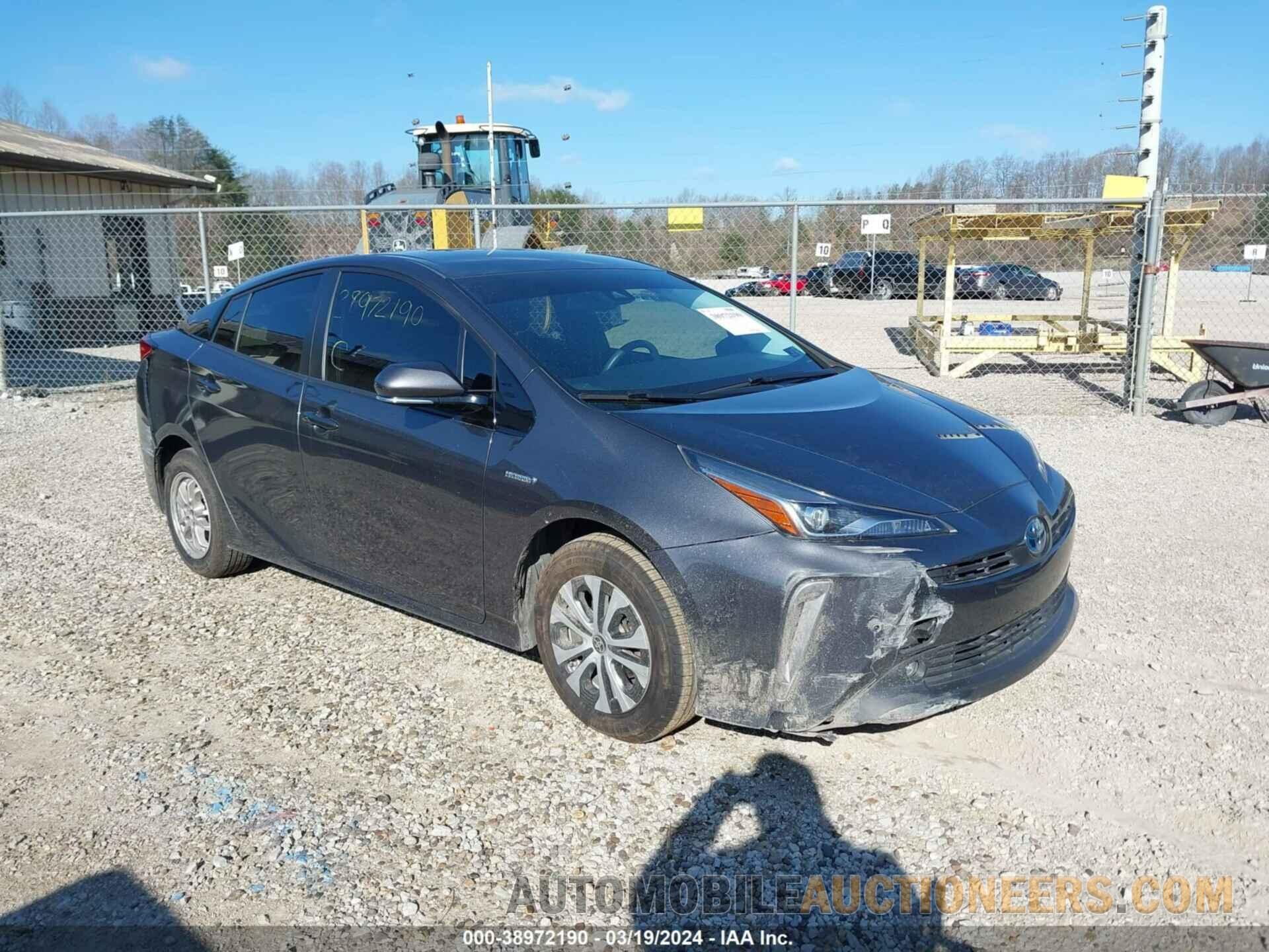 JTDL9RFU8K3003988 TOYOTA PRIUS 2019