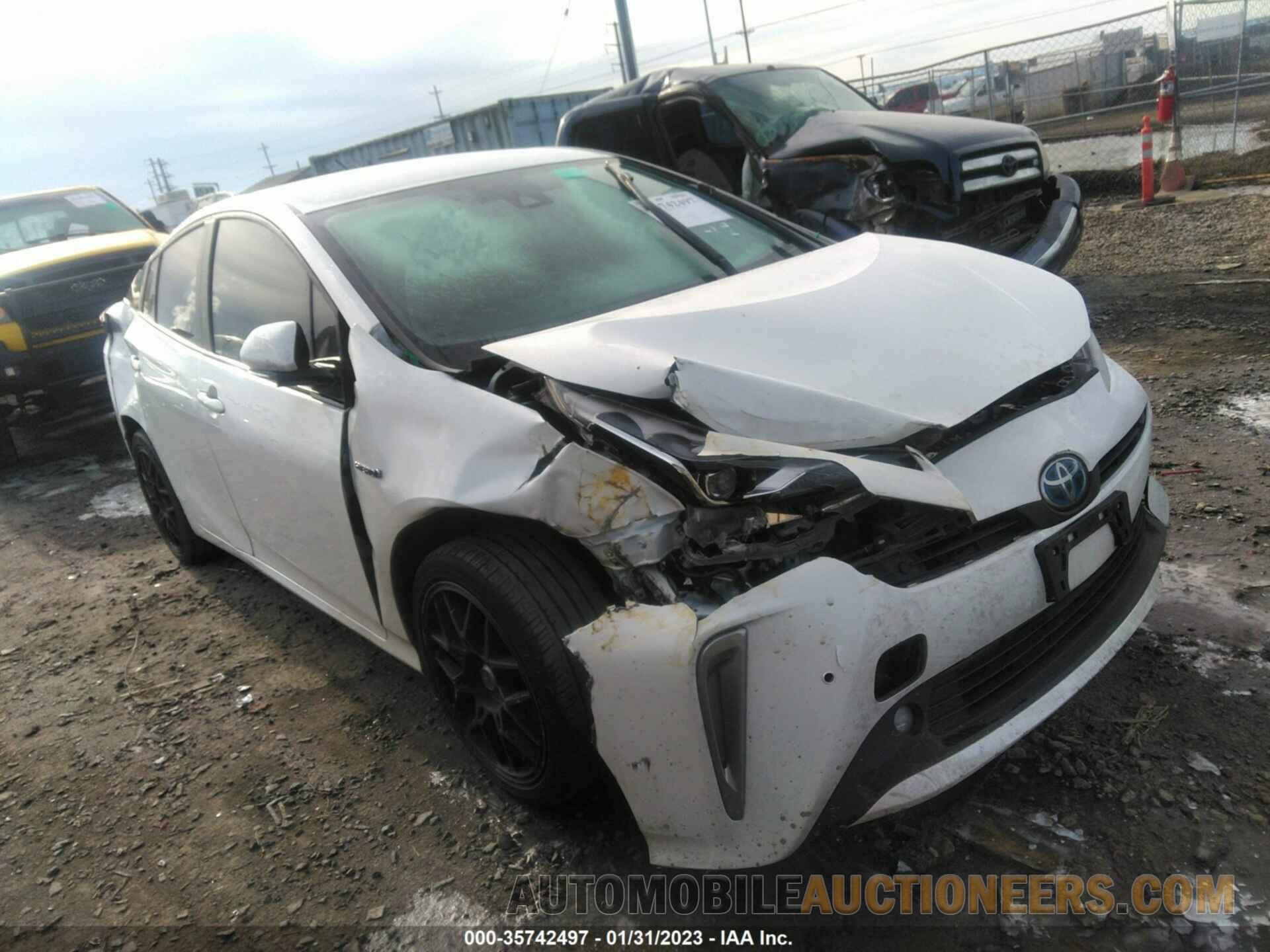 JTDL9RFUXK3008402 TOYOTA PRIUS 2019