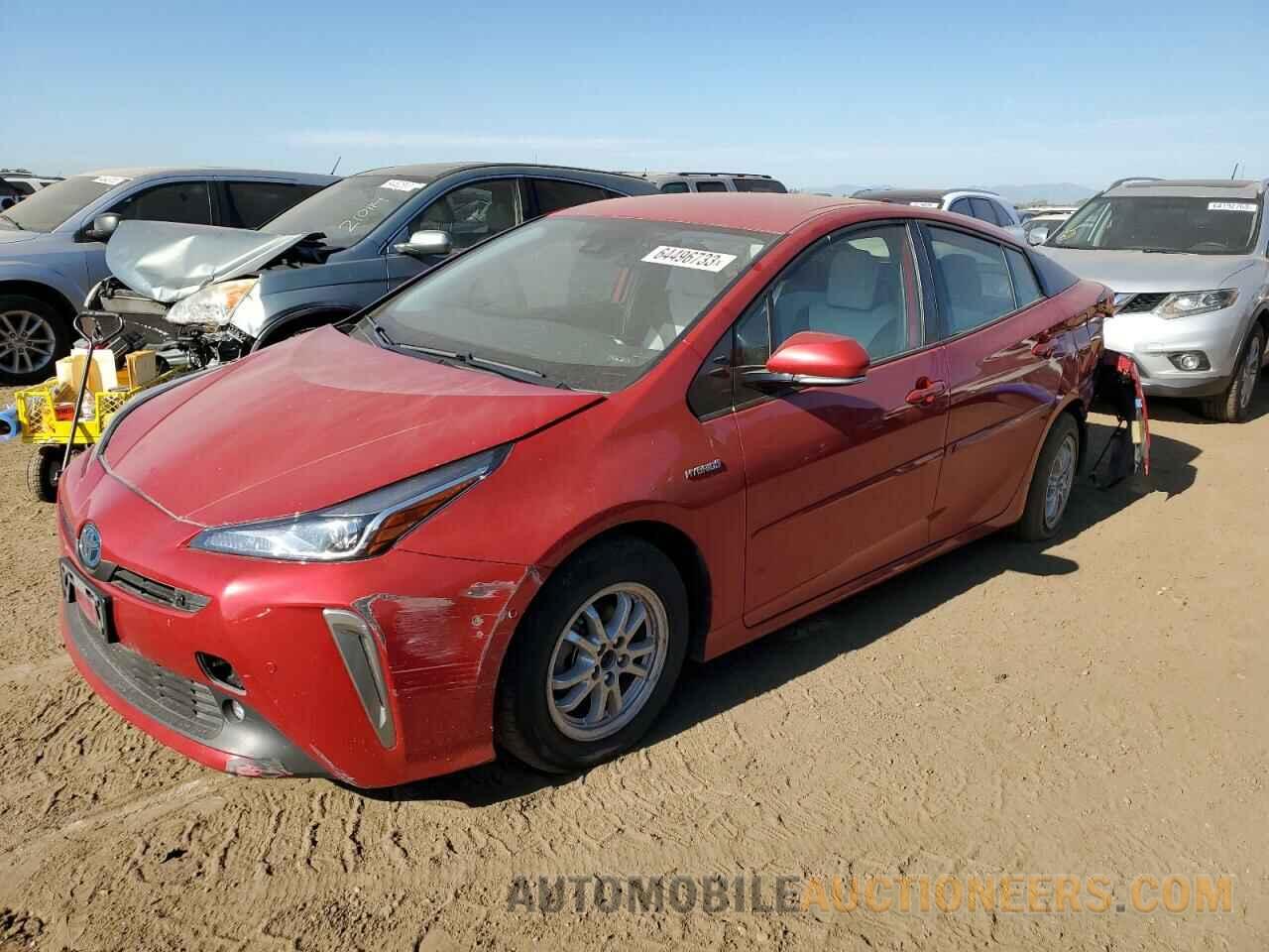 JTDL9RFUXK3011588 TOYOTA PRIUS 2019