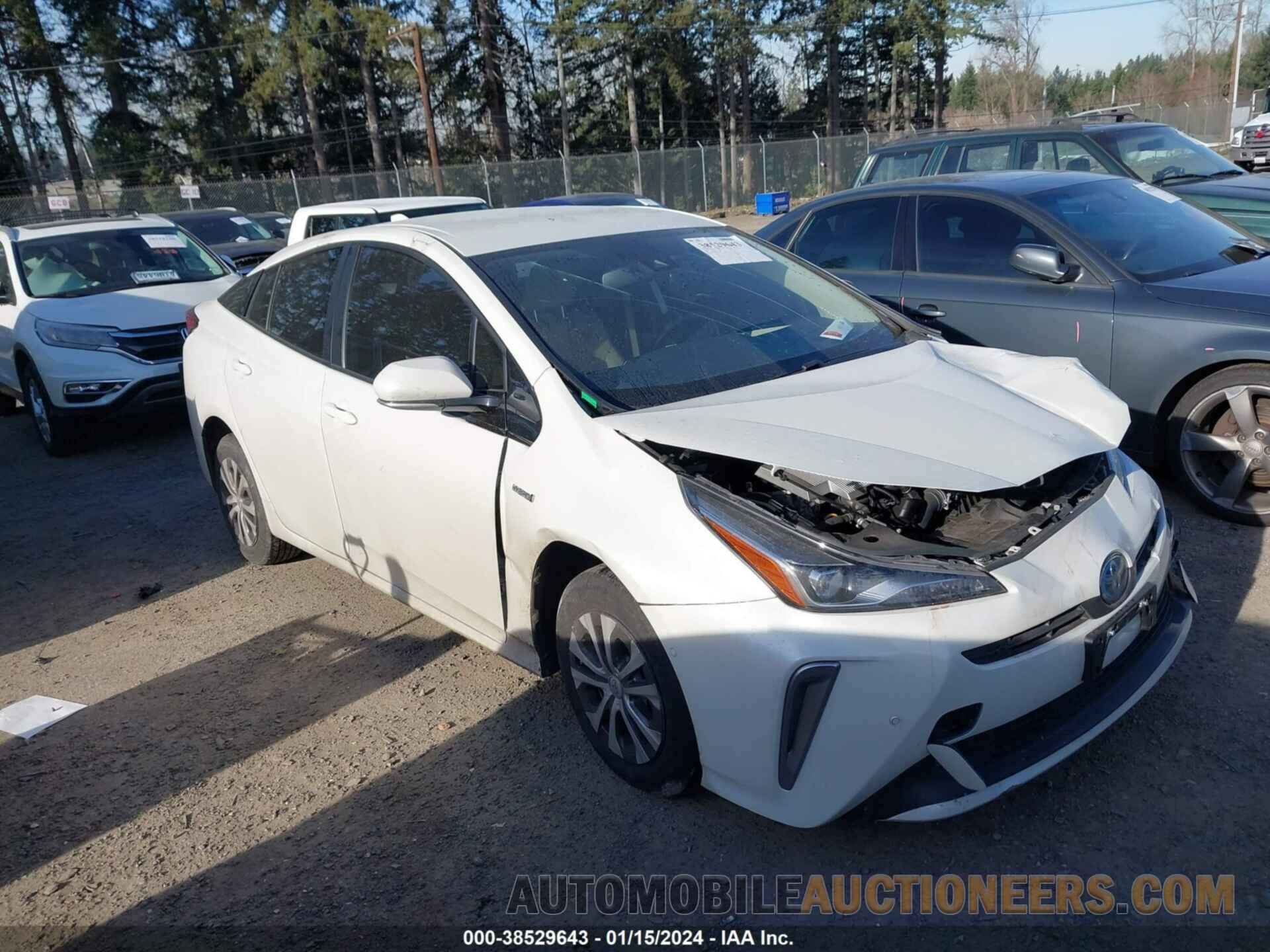 JTDL9RFUXL3021491 TOYOTA PRIUS 2020