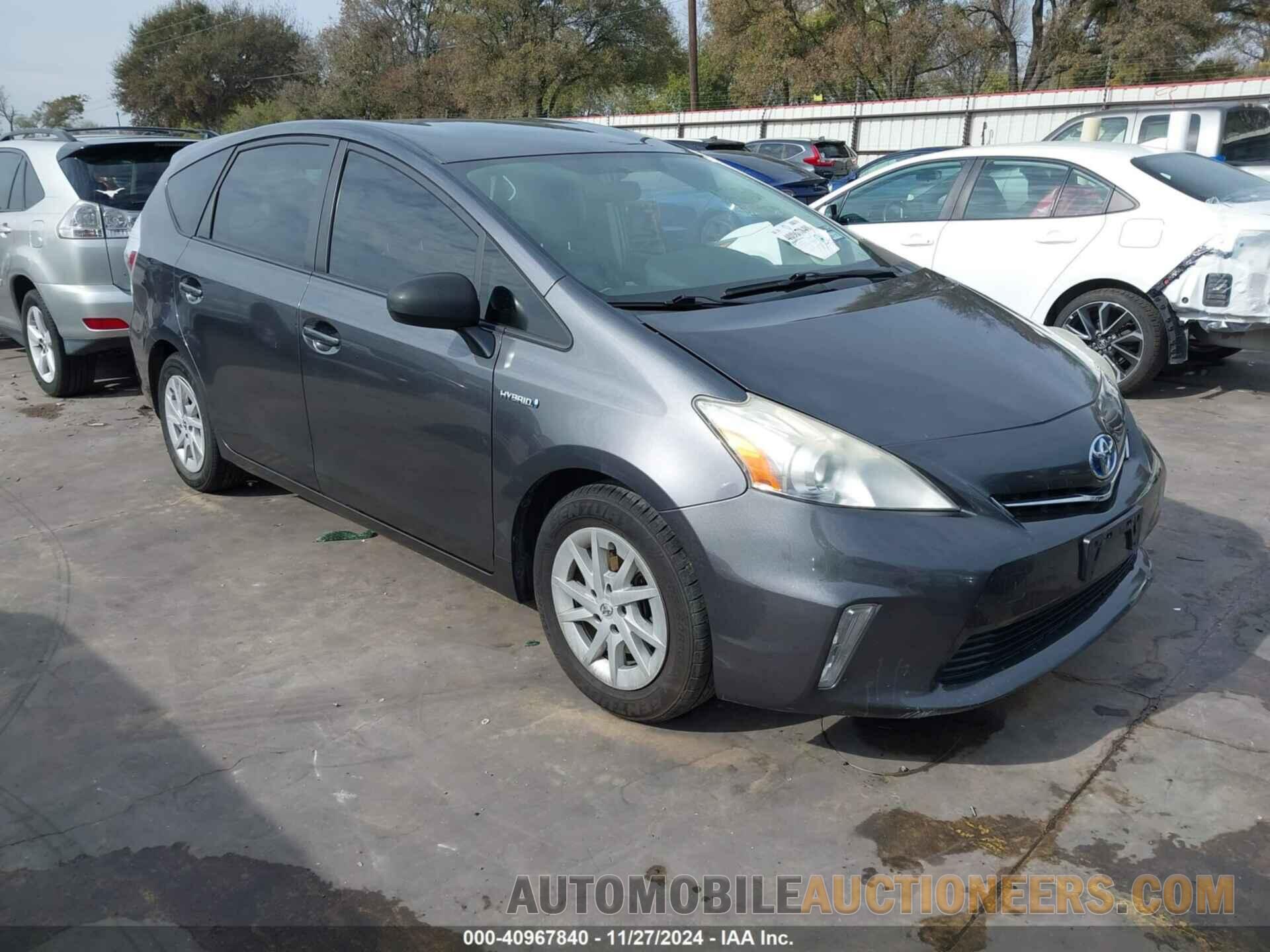 JTDZN3EU0C3041799 TOYOTA PRIUS V 2012