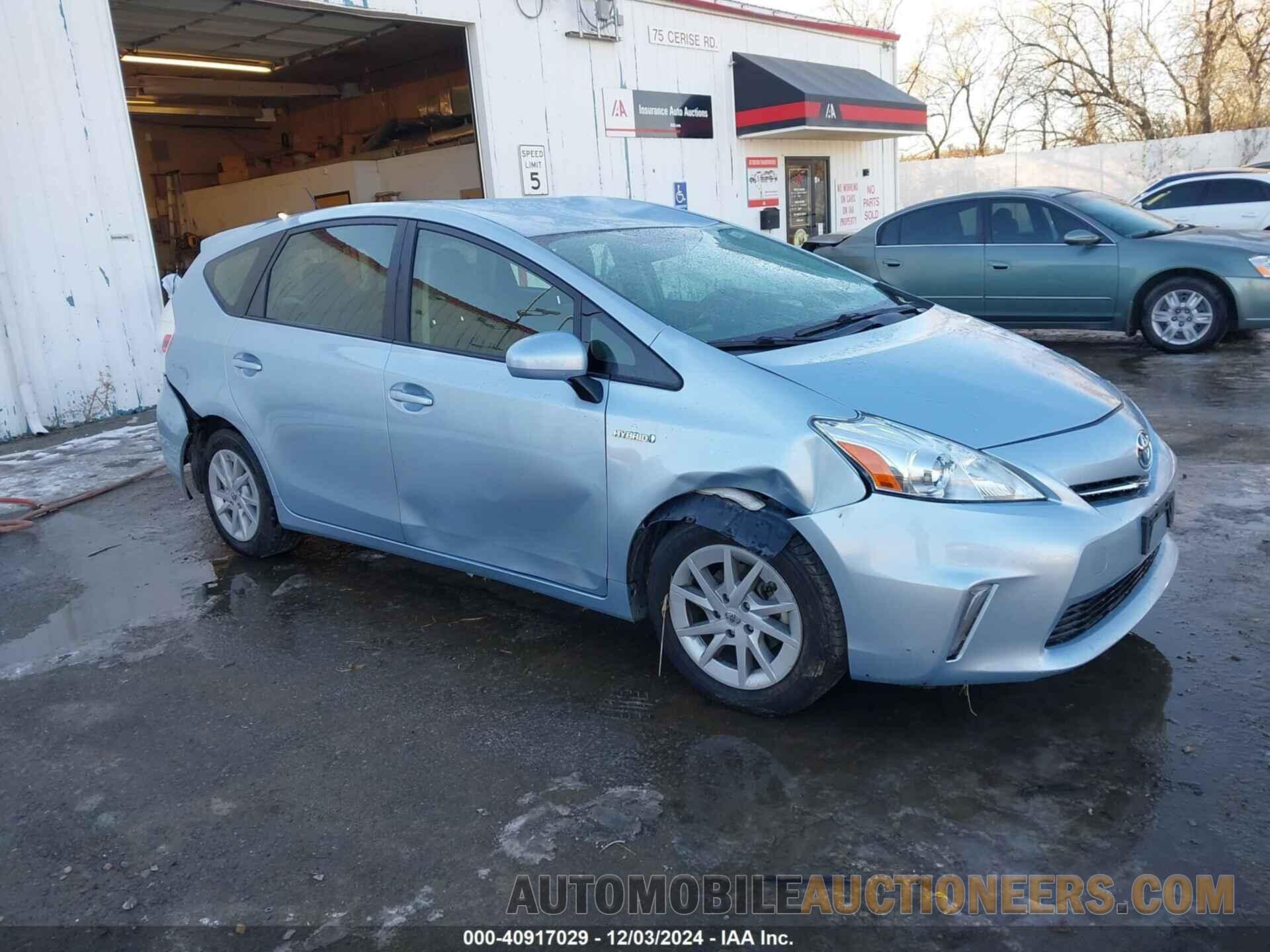 JTDZN3EU0C3153261 TOYOTA PRIUS V 2012