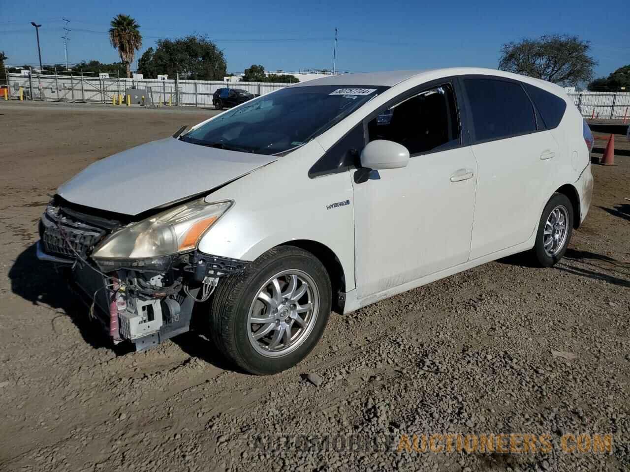 JTDZN3EU0C3158587 TOYOTA PRIUS 2012