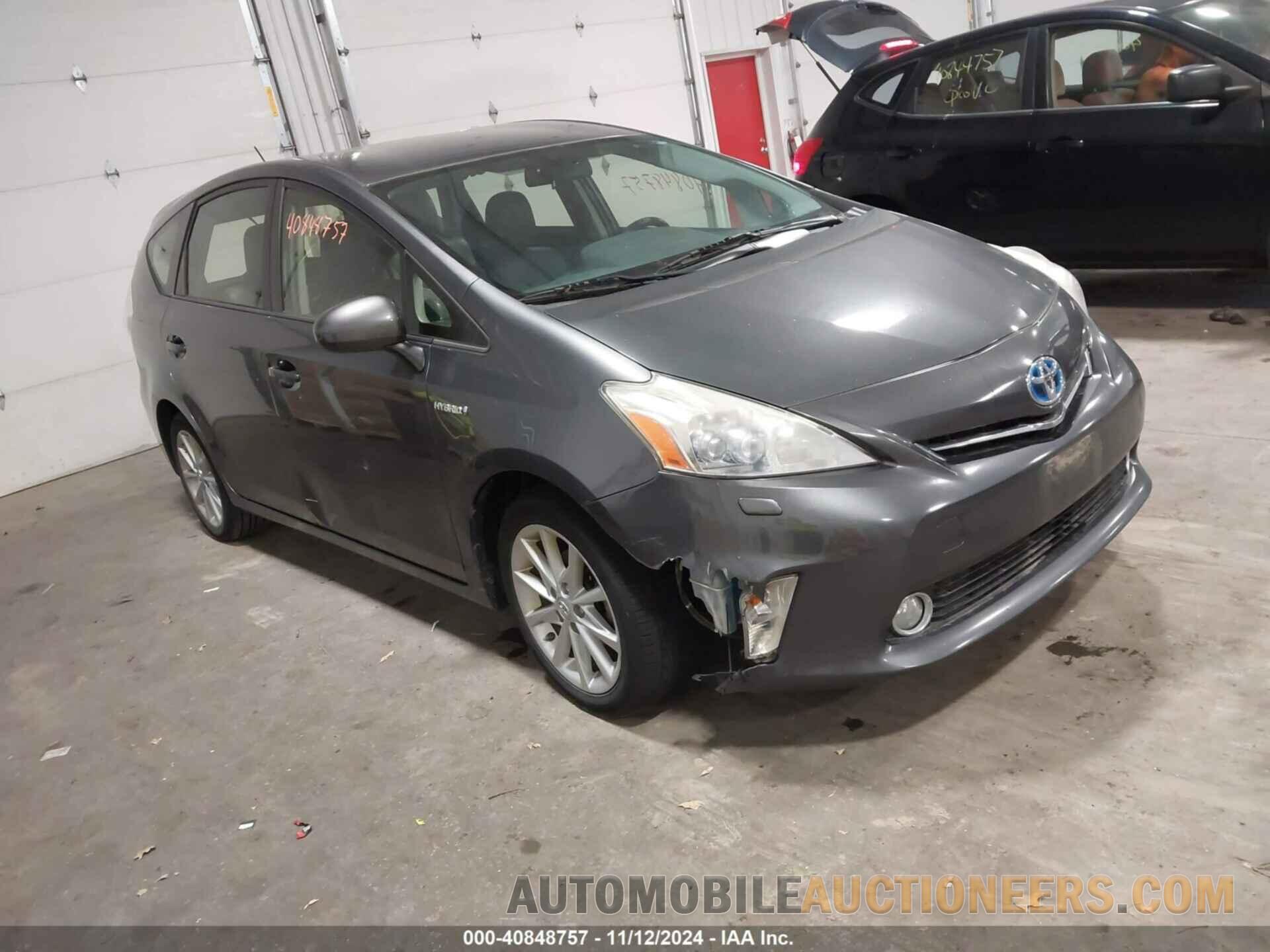 JTDZN3EU0D3287625 TOYOTA PRIUS V 2013