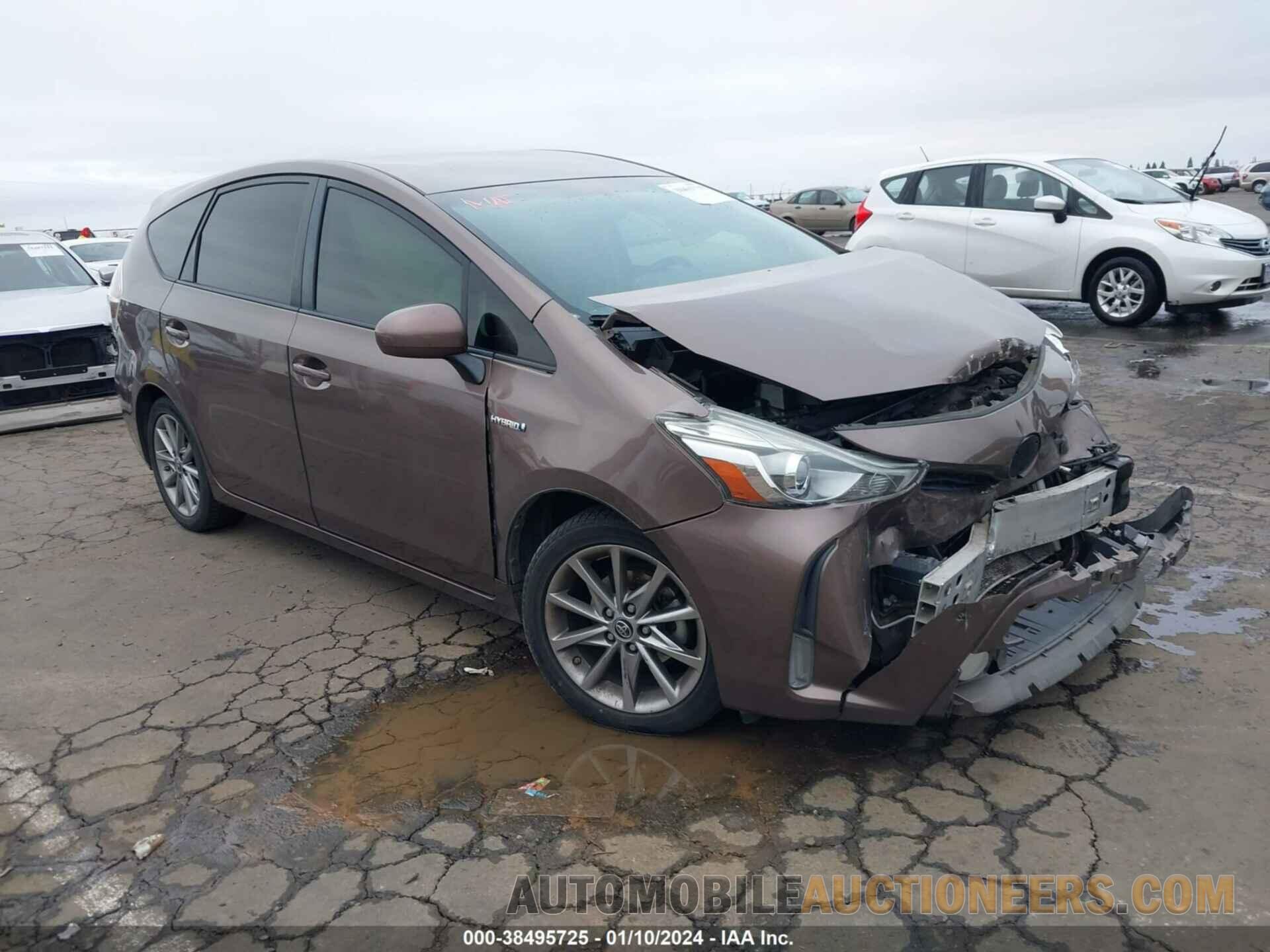 JTDZN3EU1FJ019424 TOYOTA PRIUS V 2015