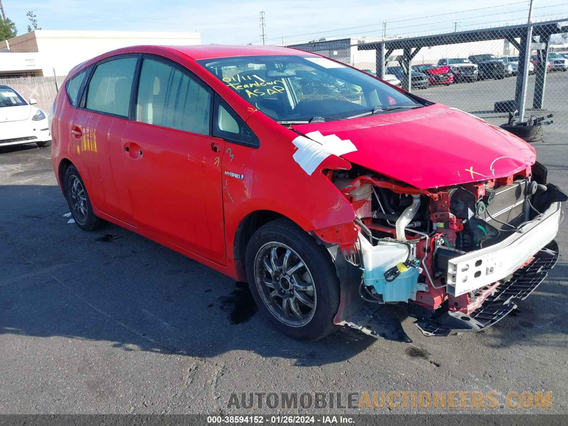 JTDZN3EU1FJ029161 TOYOTA PRIUS V 2015