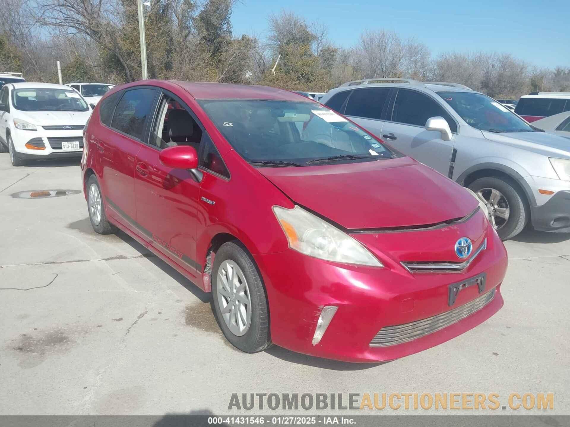 JTDZN3EU2C3047796 TOYOTA PRIUS V 2012