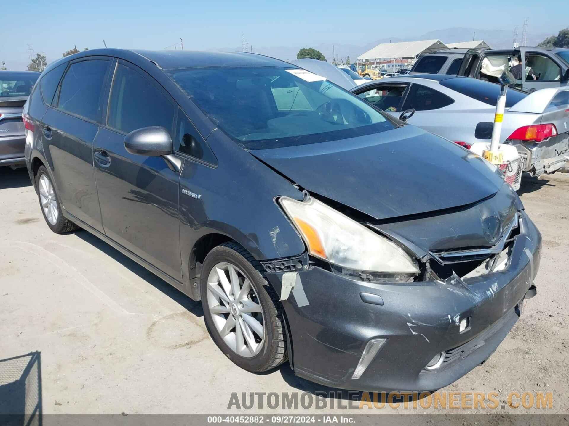 JTDZN3EU2C3185726 TOYOTA PRIUS V 2012