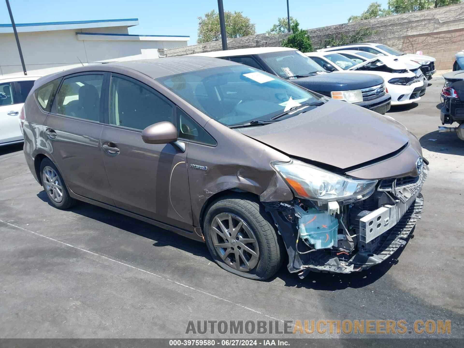 JTDZN3EU3FJ022048 TOYOTA PRIUS V 2015