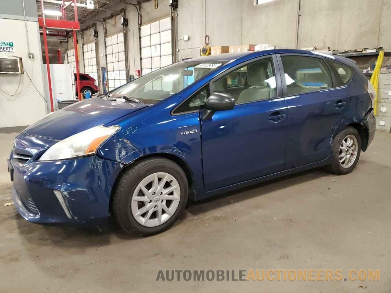 JTDZN3EU4C3132624 TOYOTA PRIUS 2012