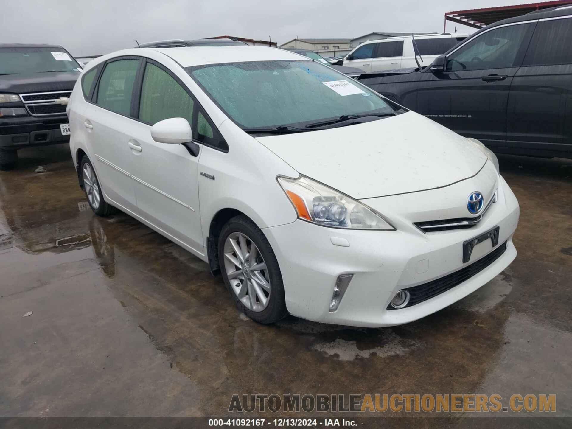 JTDZN3EU4C3164781 TOYOTA PRIUS V 2012