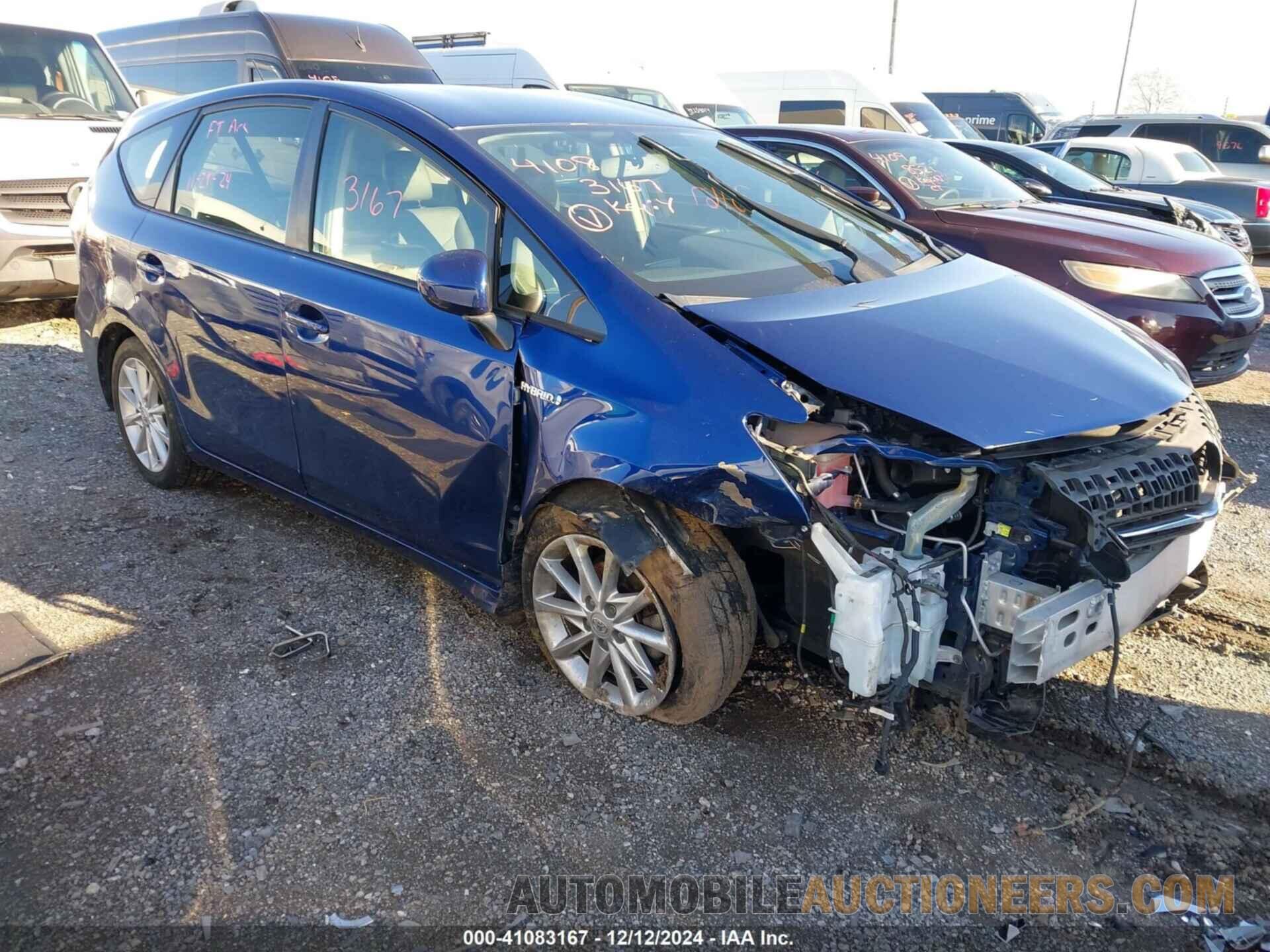 JTDZN3EU4E3300636 TOYOTA PRIUS V 2014