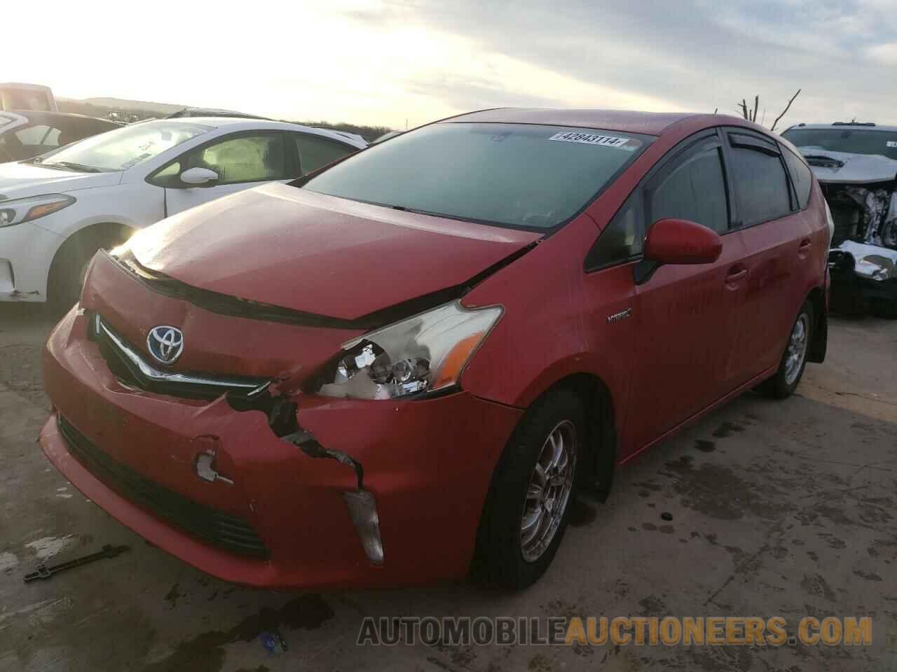 JTDZN3EU5C3172890 TOYOTA PRIUS 2012