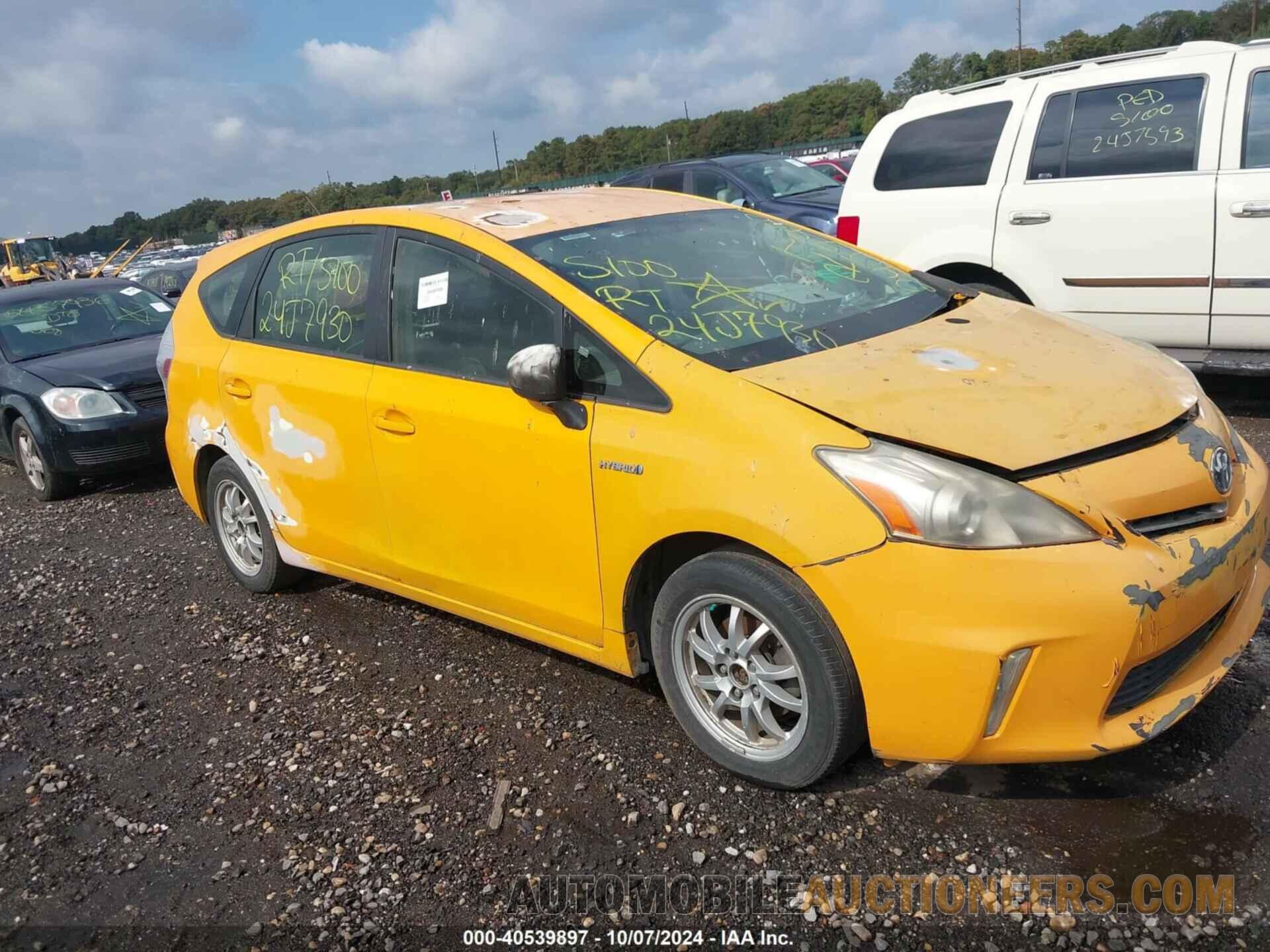 JTDZN3EU5E3307708 TOYOTA PRIUS V 2014