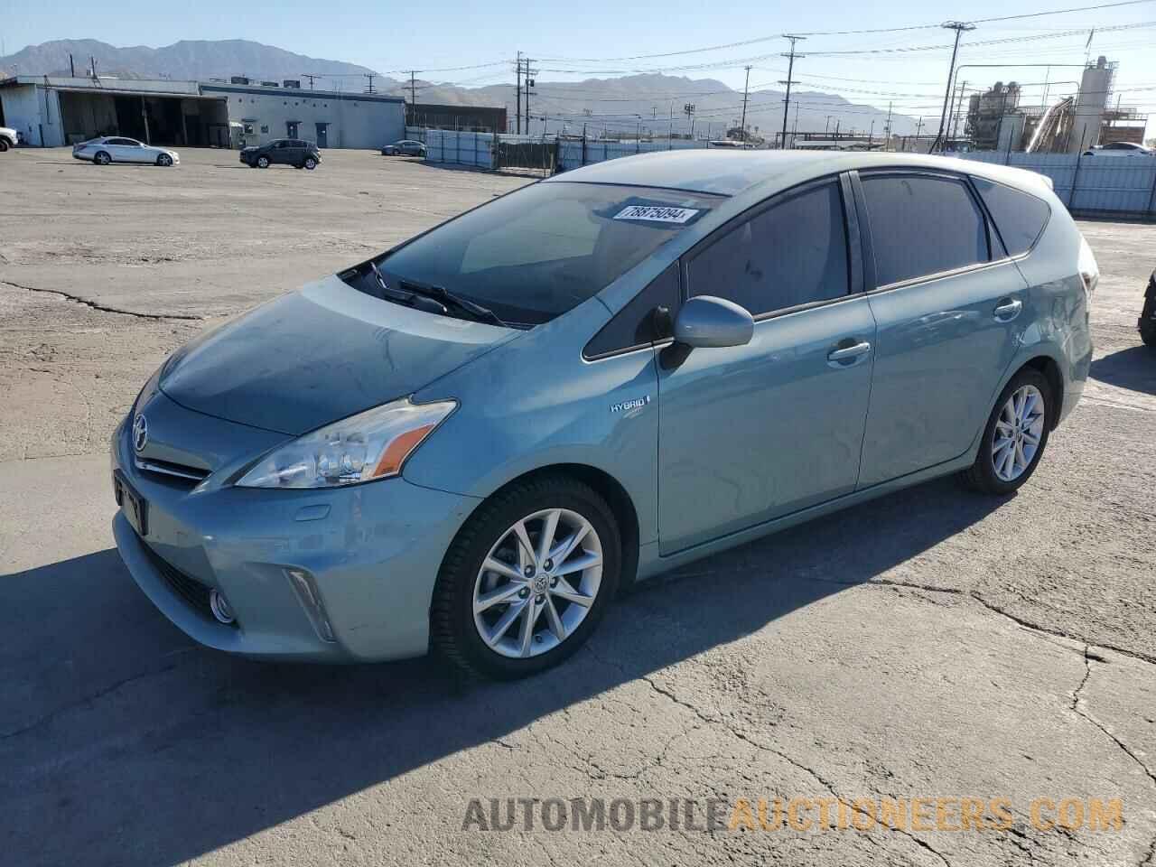 JTDZN3EU5E3326601 TOYOTA PRIUS 2014