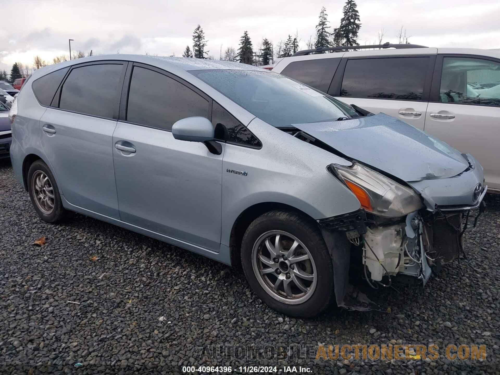 JTDZN3EU6EJ002861 TOYOTA PRIUS V 2014