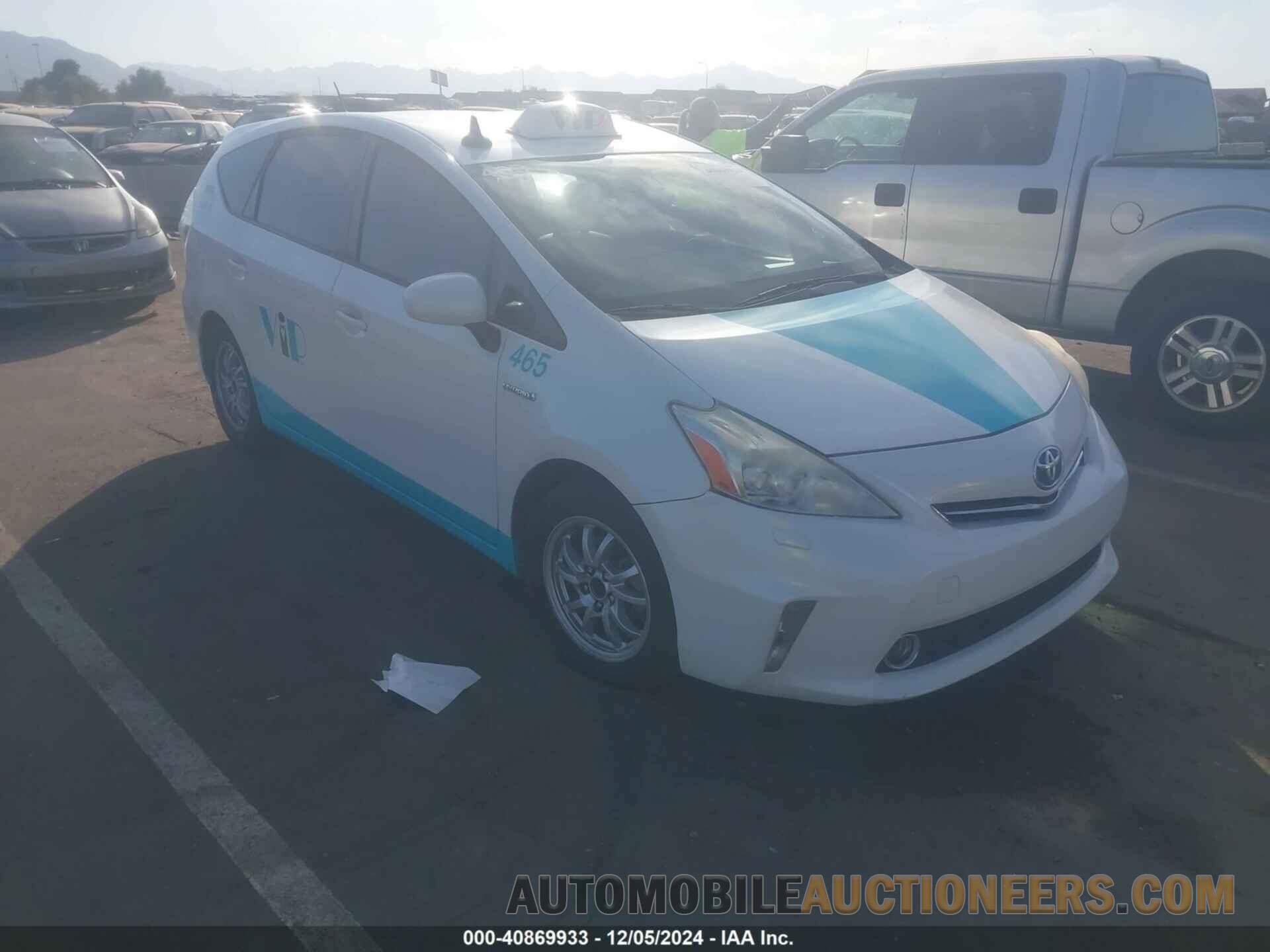 JTDZN3EU6EJ007350 TOYOTA PRIUS V 2014