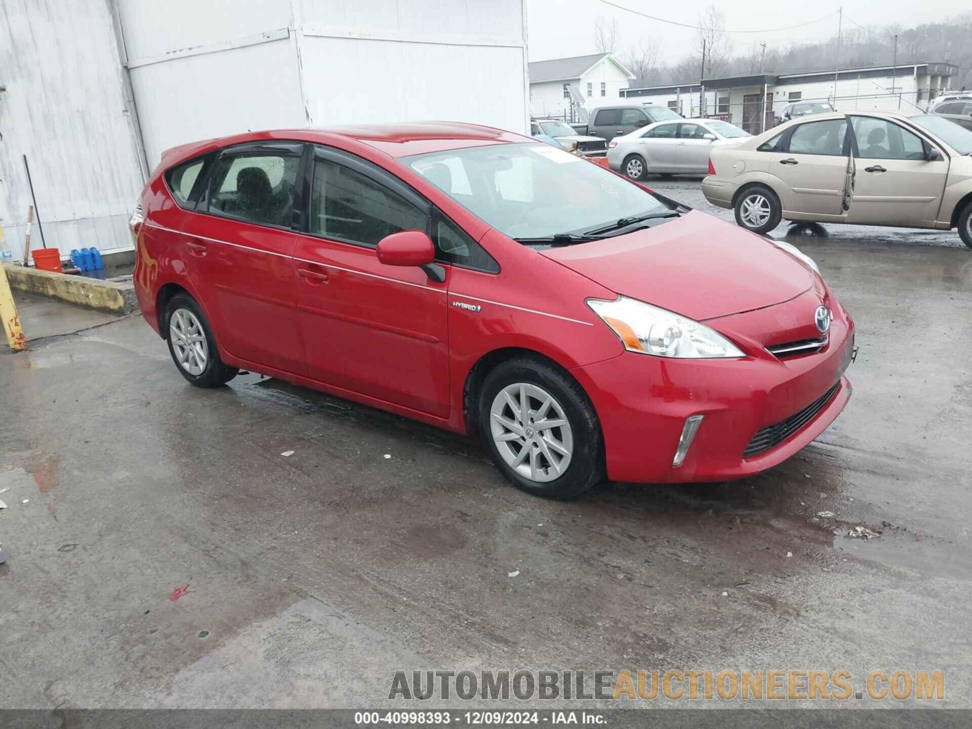 JTDZN3EU6EJ010670 TOYOTA PRIUS V 2014