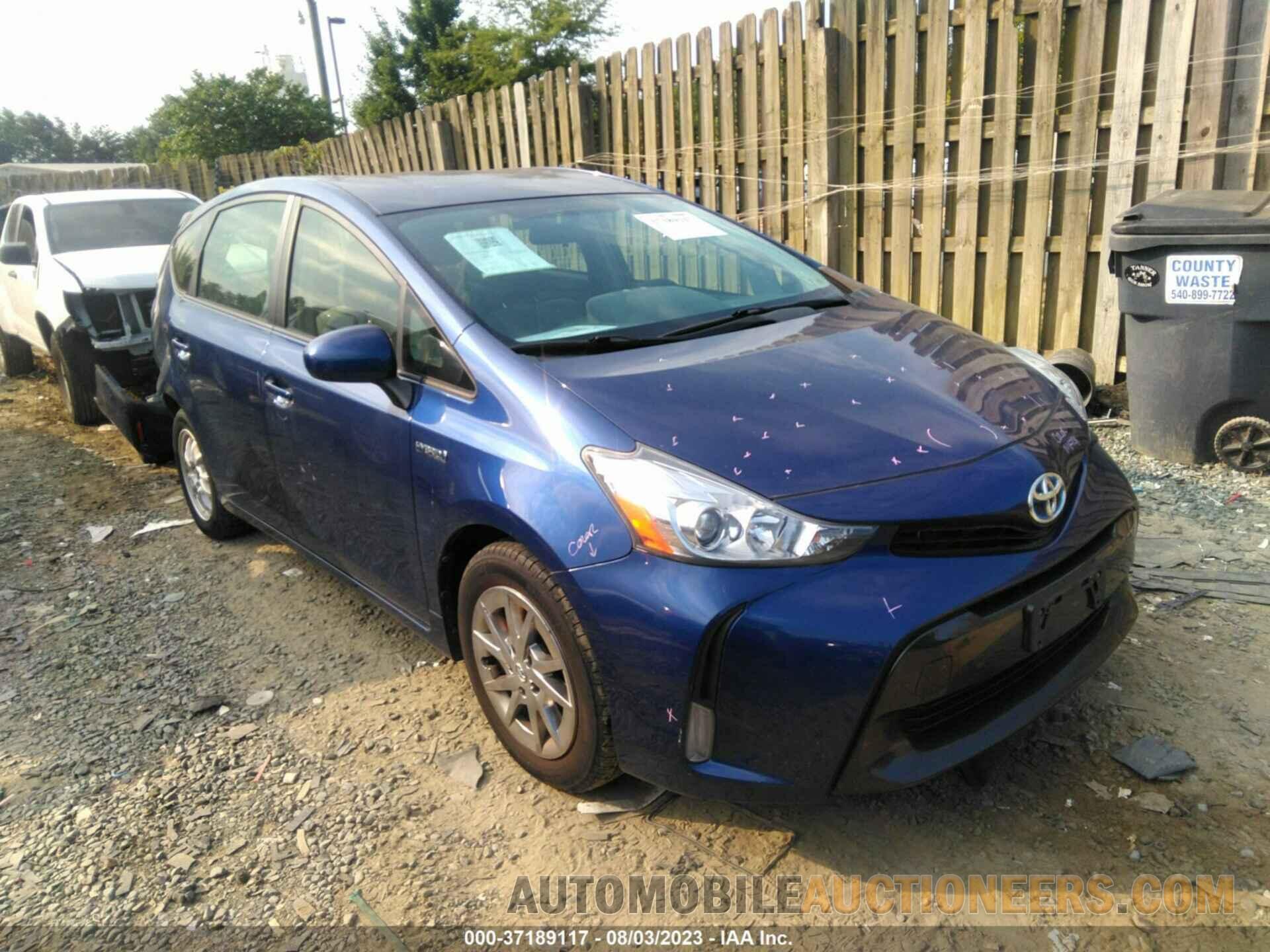 JTDZN3EU6GJ043834 TOYOTA PRIUS V 2016