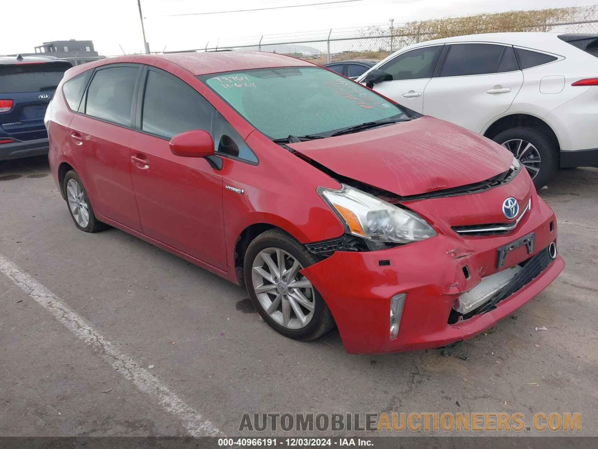 JTDZN3EU7C3134562 TOYOTA PRIUS V 2012