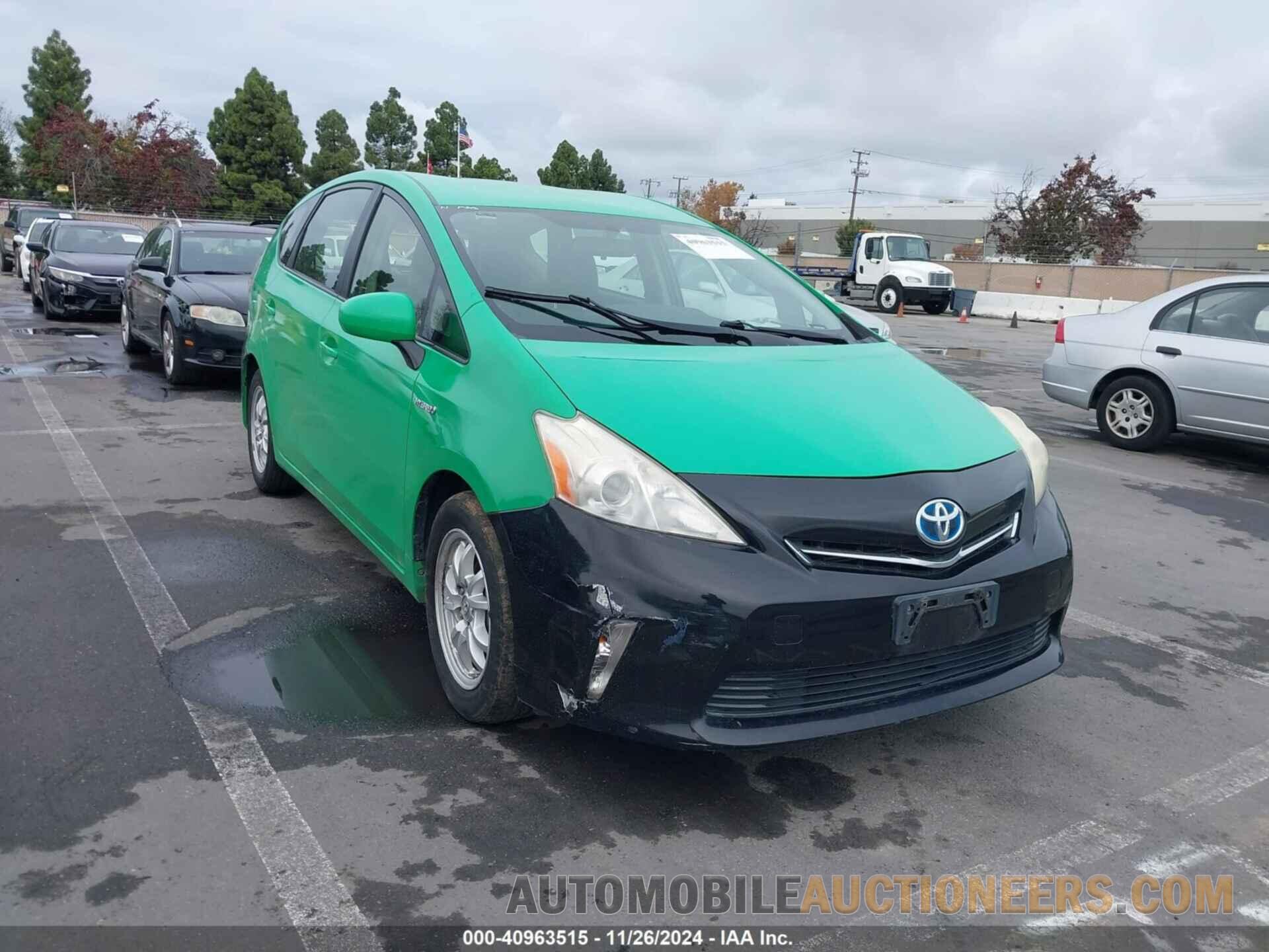 JTDZN3EU7D3204191 TOYOTA PRIUS V 2013