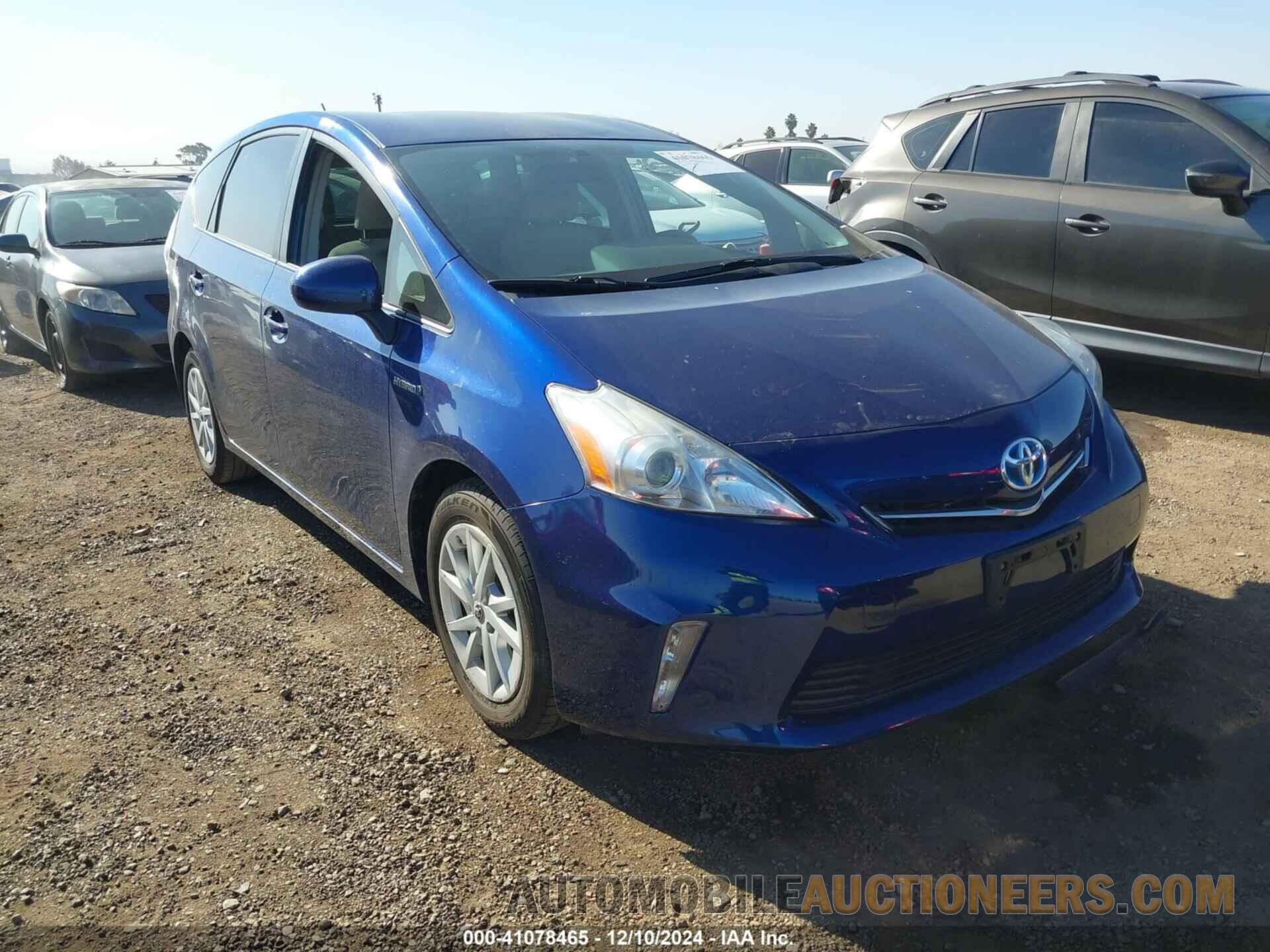 JTDZN3EU8C3109251 TOYOTA PRIUS V 2012