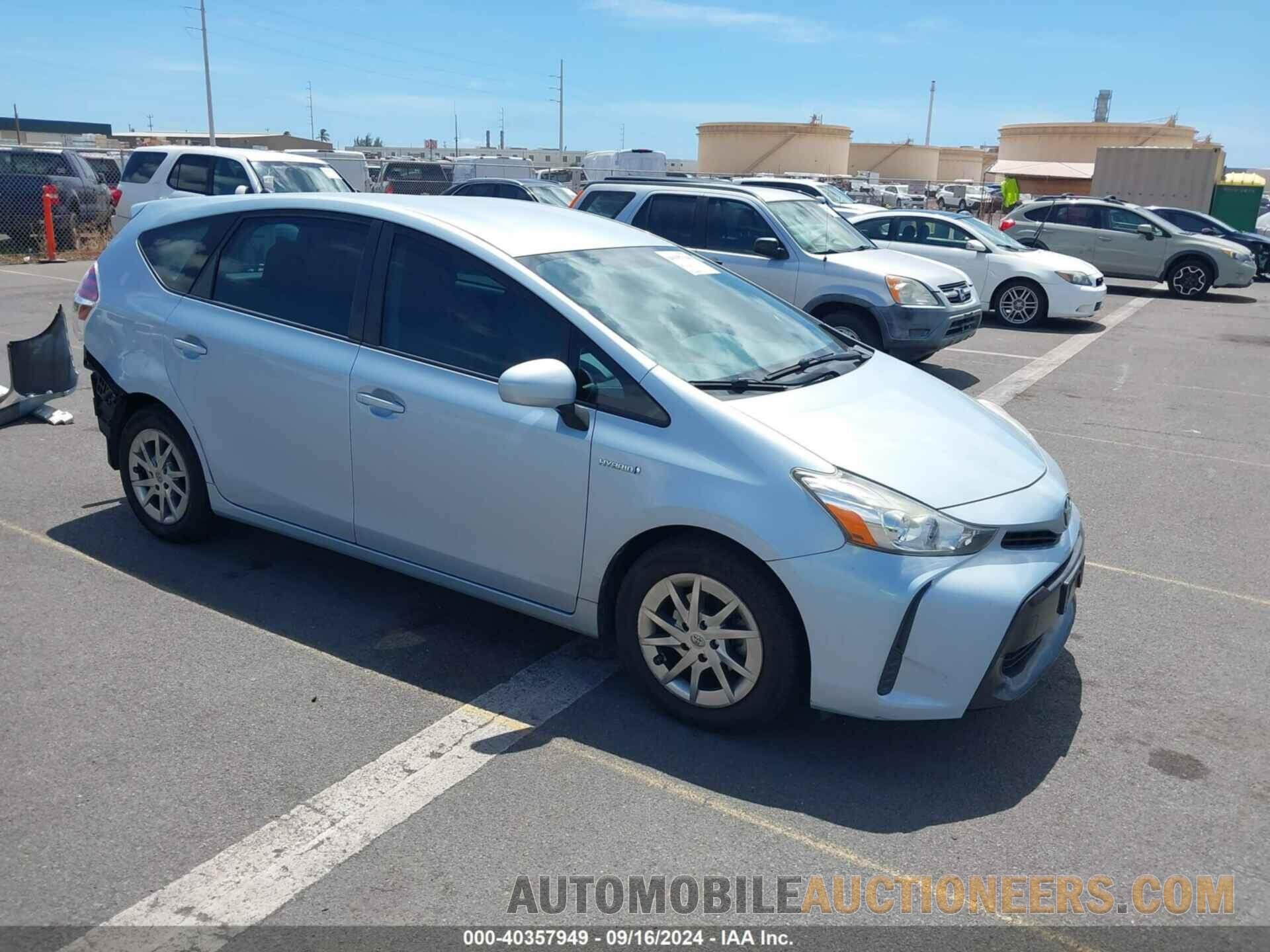 JTDZN3EU8GJ052132 TOYOTA PRIUS V 2016