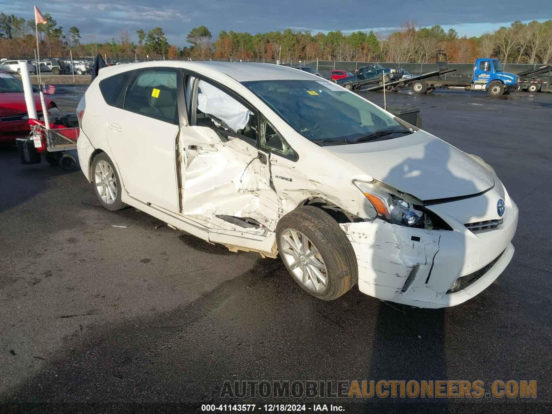 JTDZN3EU9C3164727 TOYOTA PRIUS V 2012