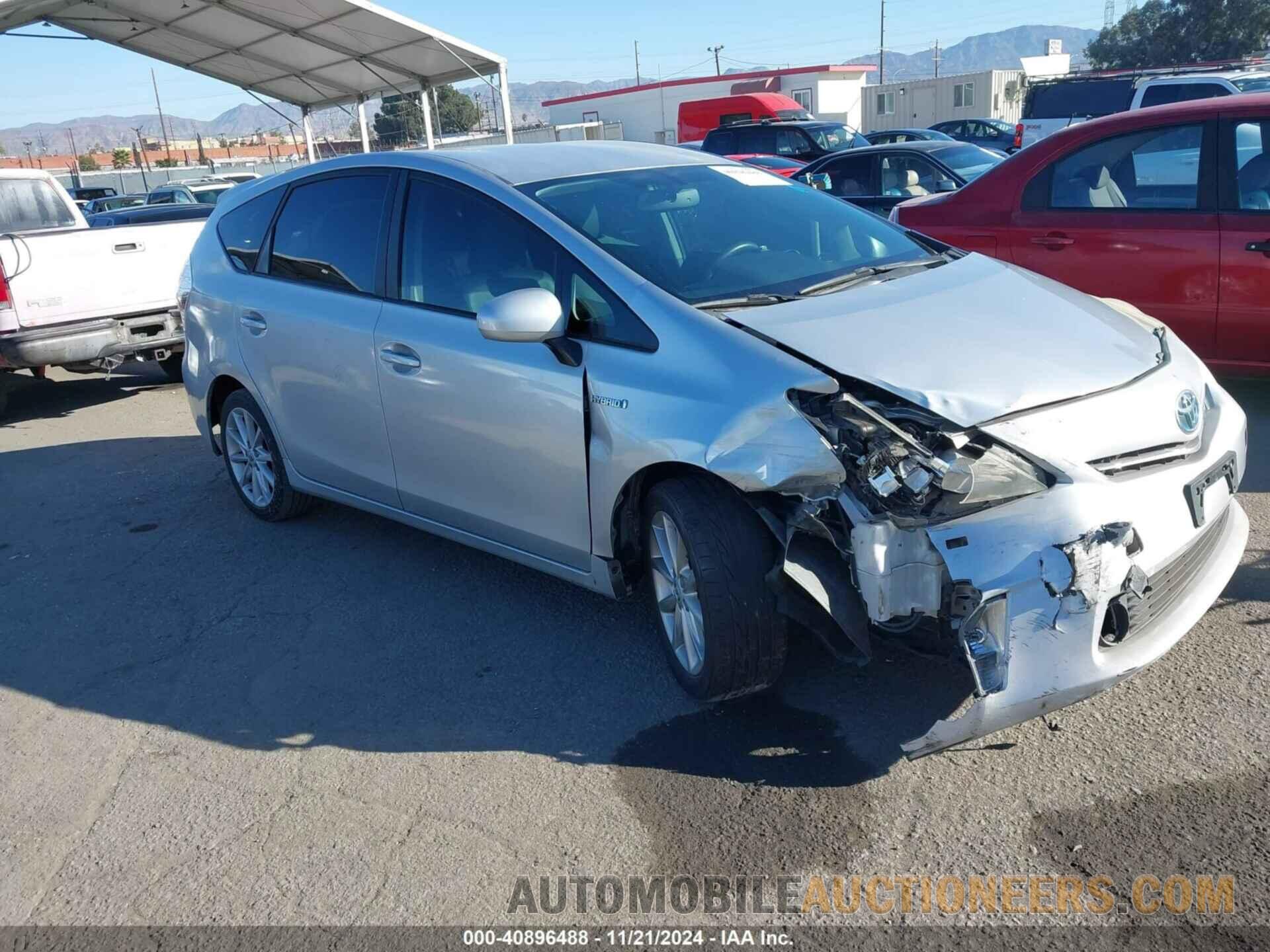 JTDZN3EUXC3019387 TOYOTA PRIUS V 2012