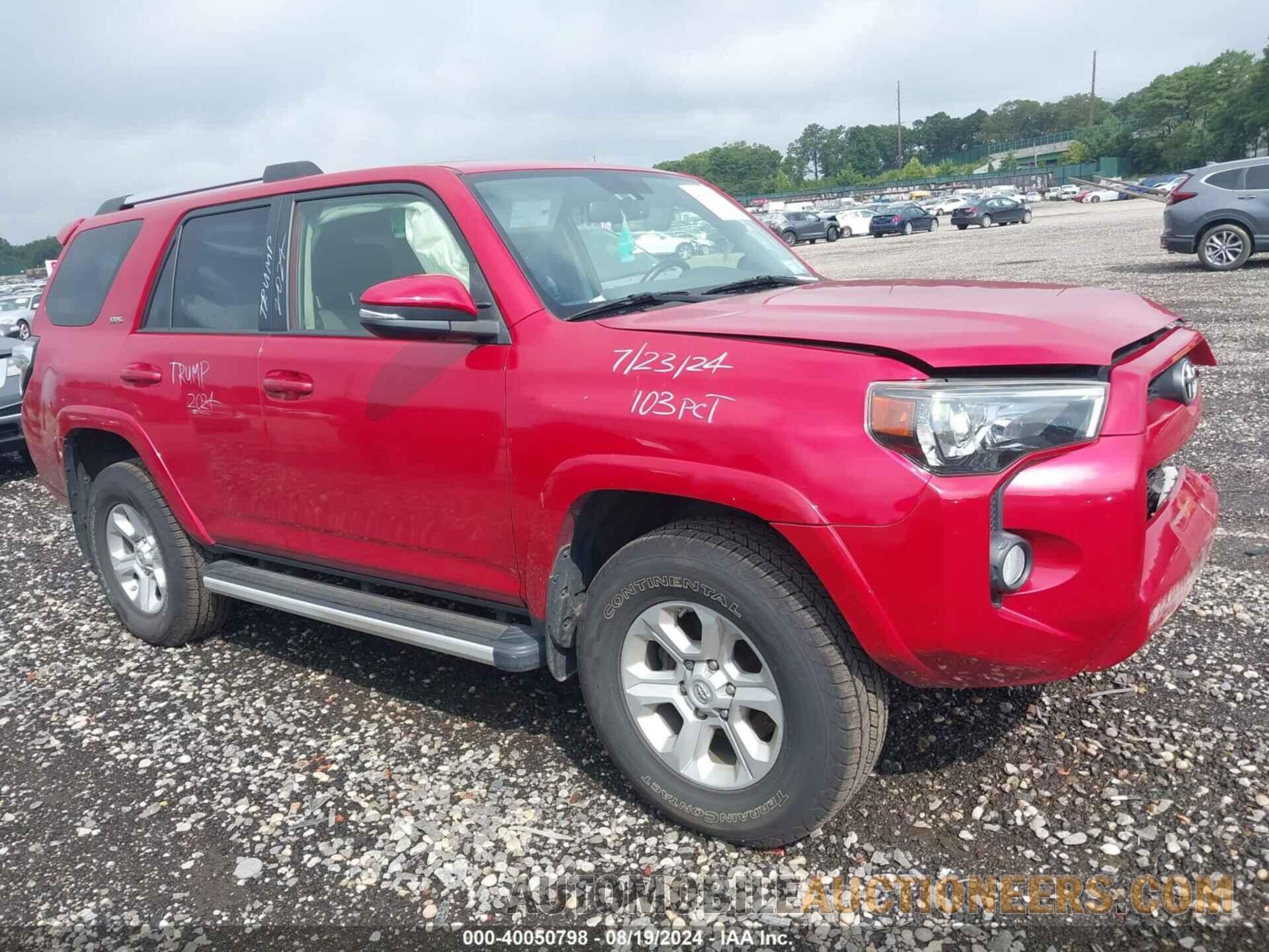 JTEBU5JR2K5641434 TOYOTA 4RUNNER 2019