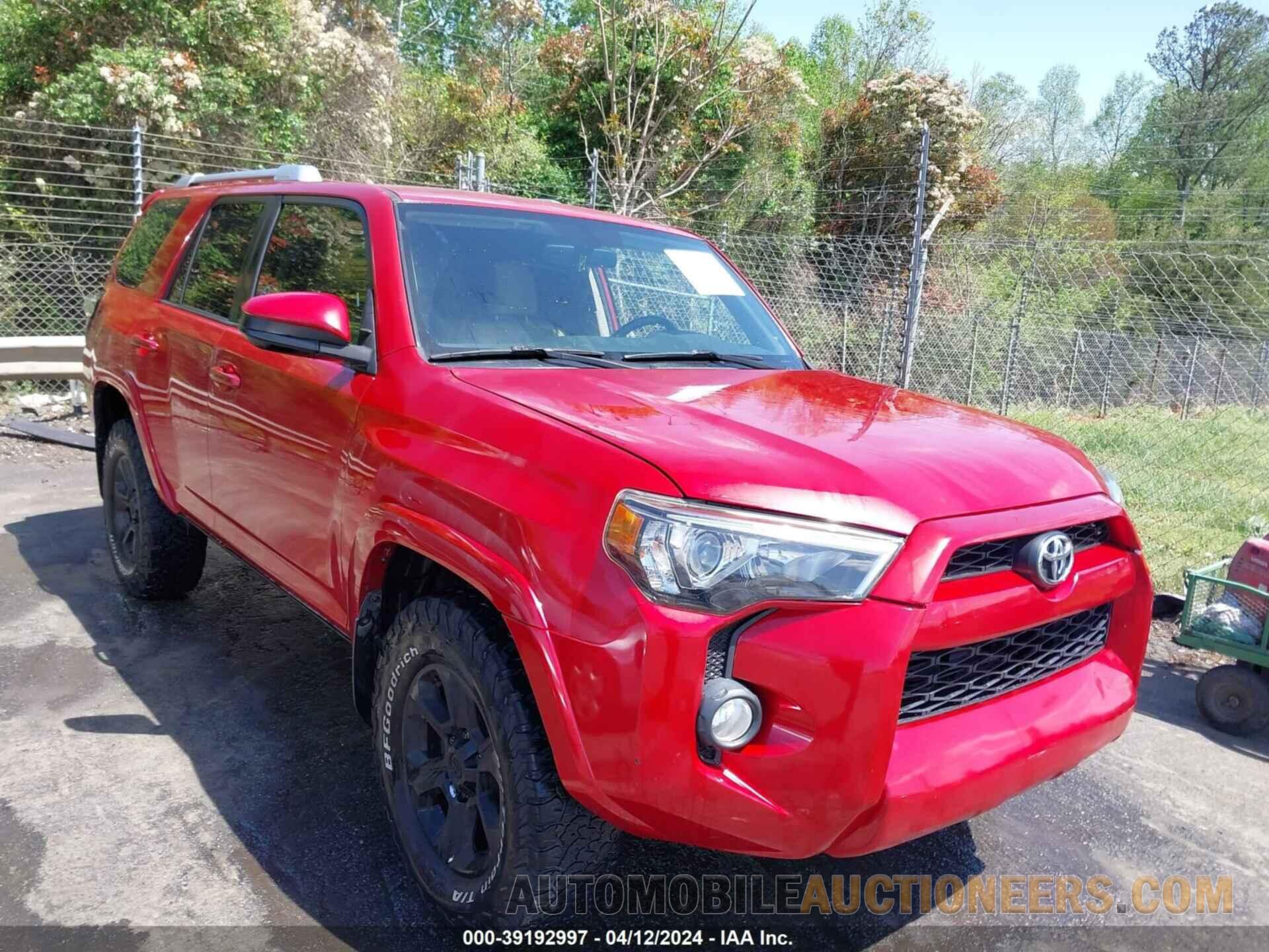 JTEZU5JR6G5139287 TOYOTA 4RUNNER 2016