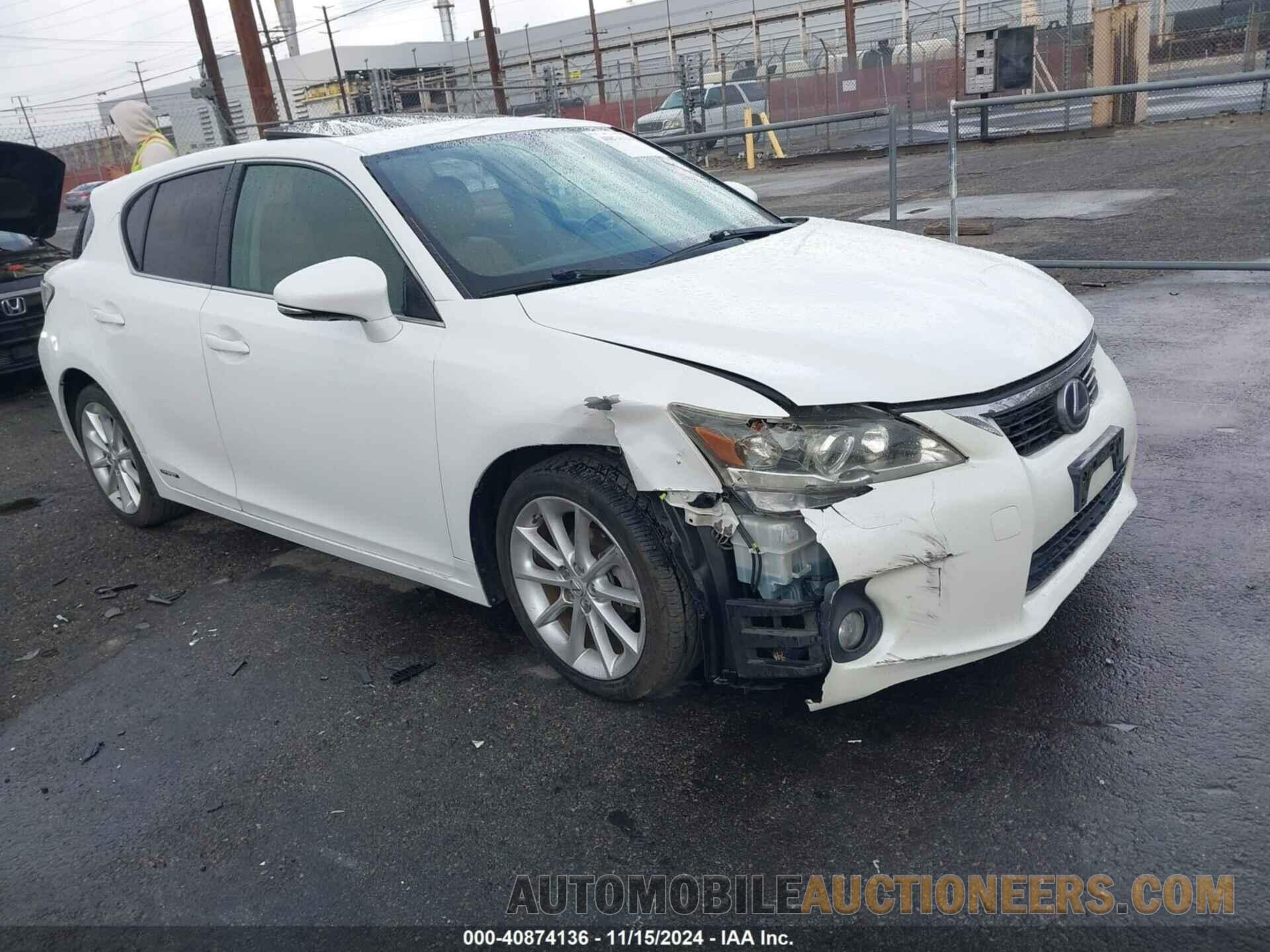 JTHKD5BH0C2078069 LEXUS CT 200H 2012