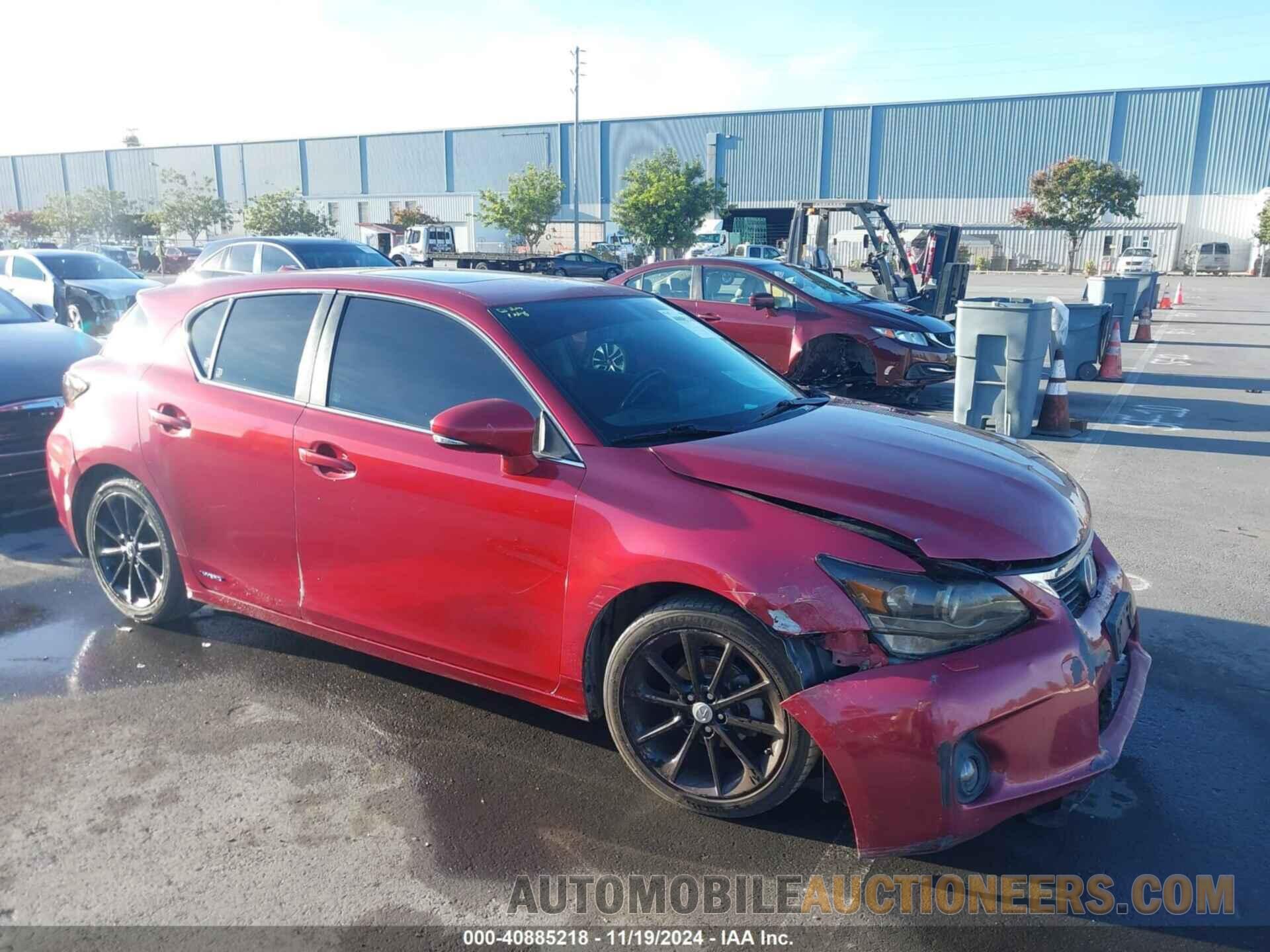 JTHKD5BH2B2037702 LEXUS CT 200H 2011