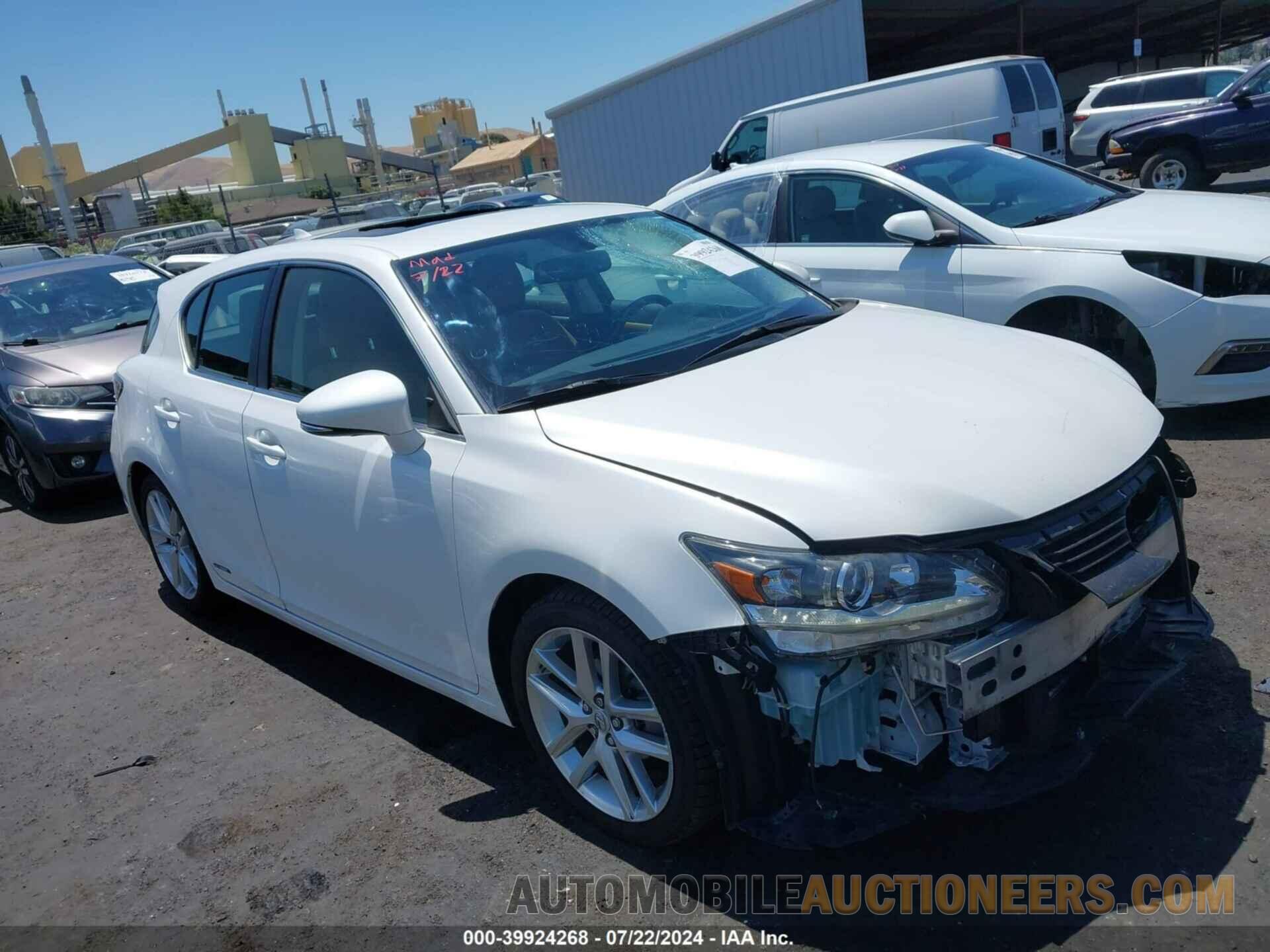 JTHKD5BH2G2274200 LEXUS CT 200H 2016